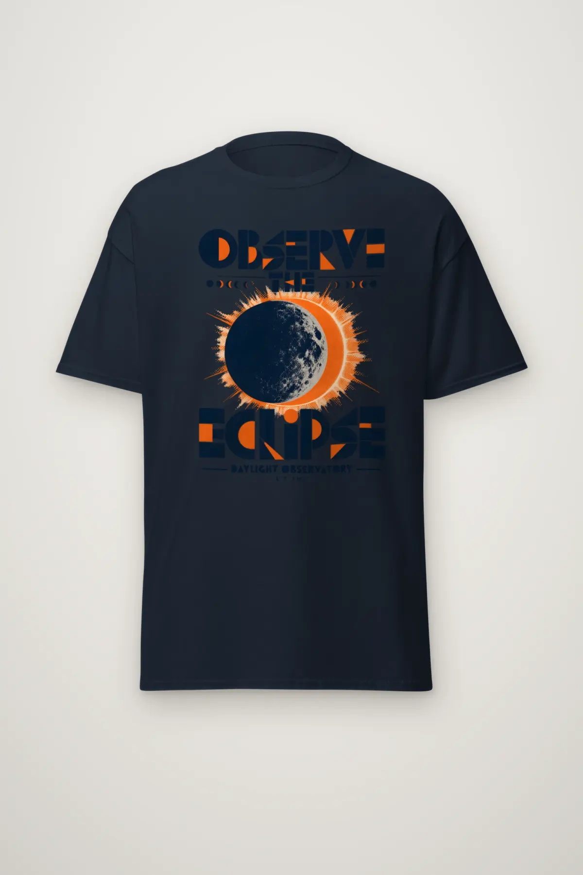 "Observe the Eclipse" Heavyweight Unisex Crewneck T-shirt