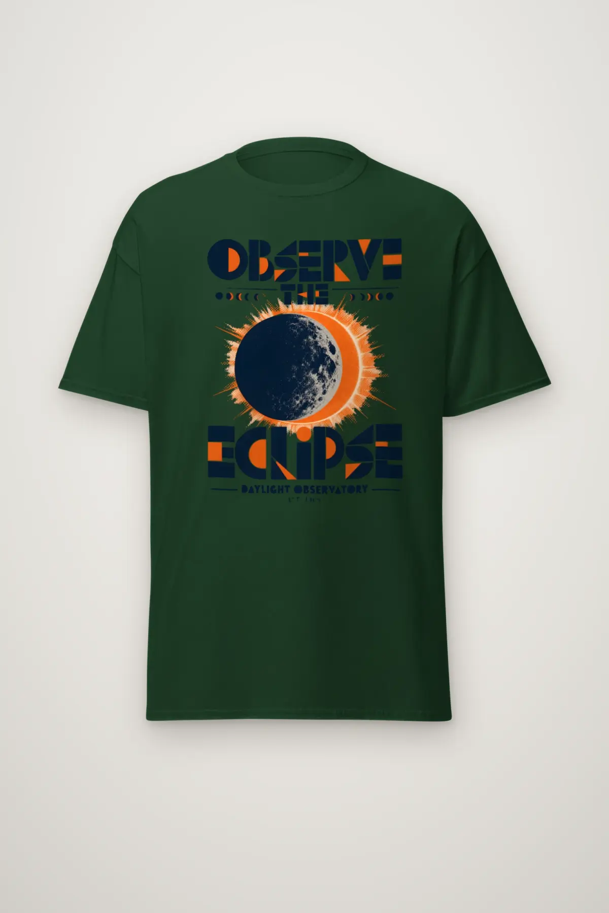 "Observe the Eclipse" Heavyweight Unisex Crewneck T-shirt