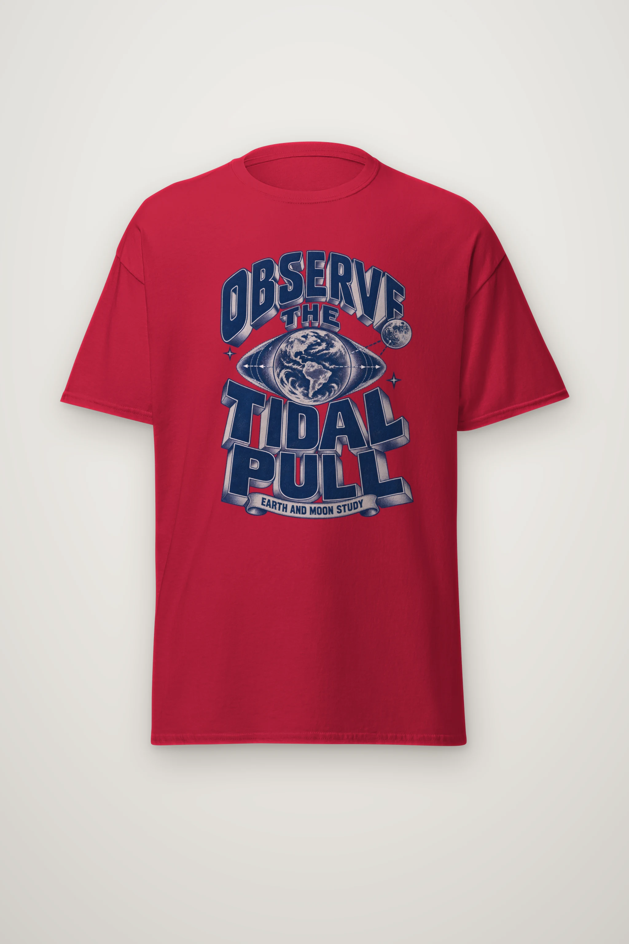 "Observe the Tidal Pull" Heavyweight Unisex Crewneck T-shirt