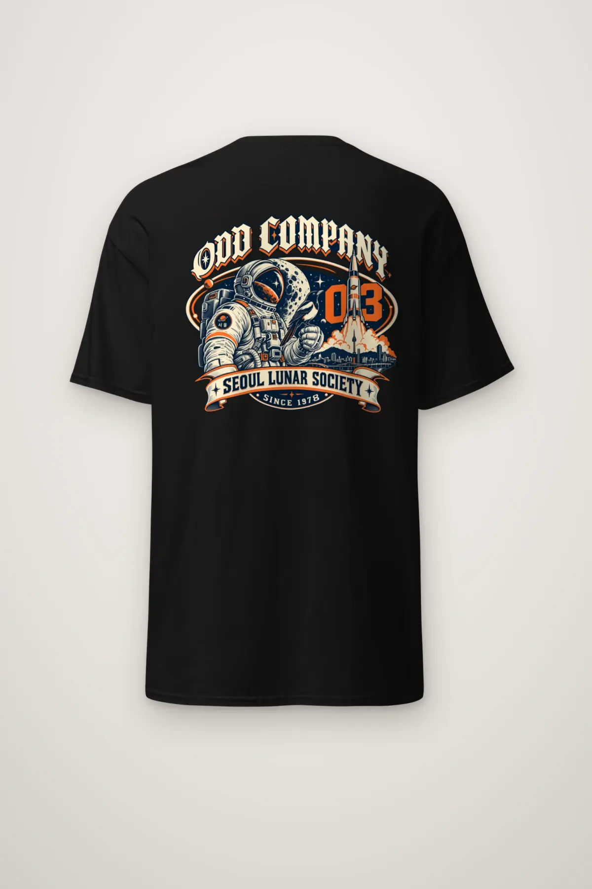 "Odd Company Lunar Society" Heavyweight Unisex Crewneck T-shirt