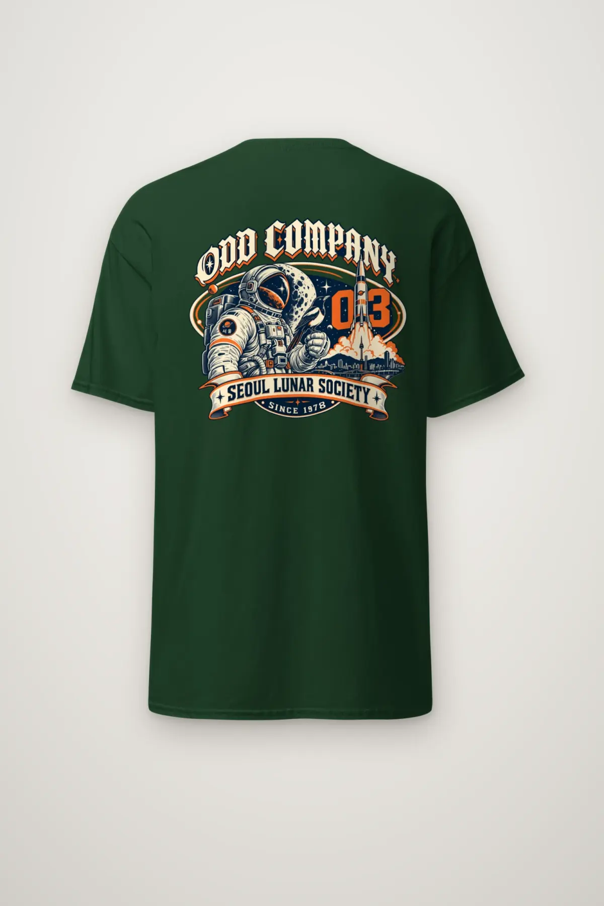 "Odd Company Lunar Society" Heavyweight Unisex Crewneck T-shirt