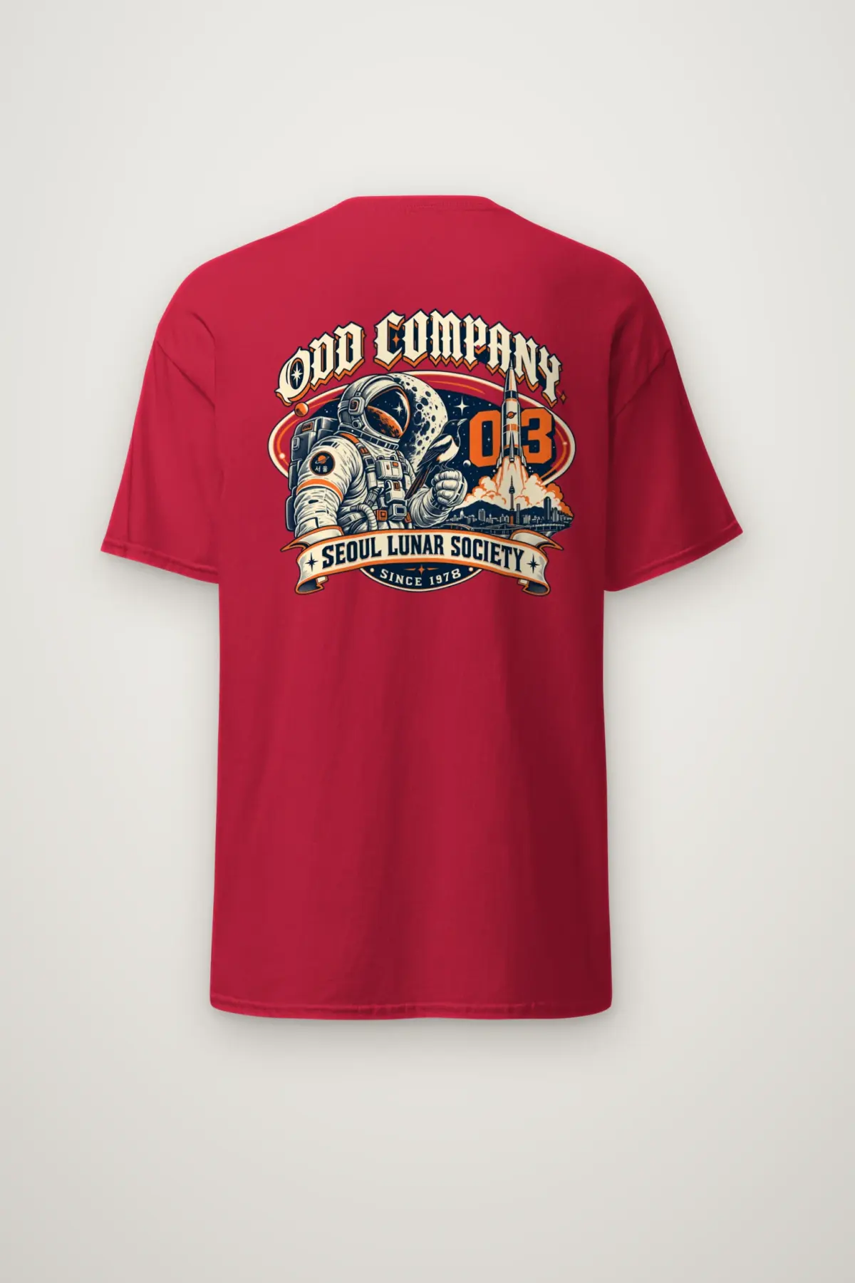 "Odd Company Lunar Society" Heavyweight Unisex Crewneck T-shirt