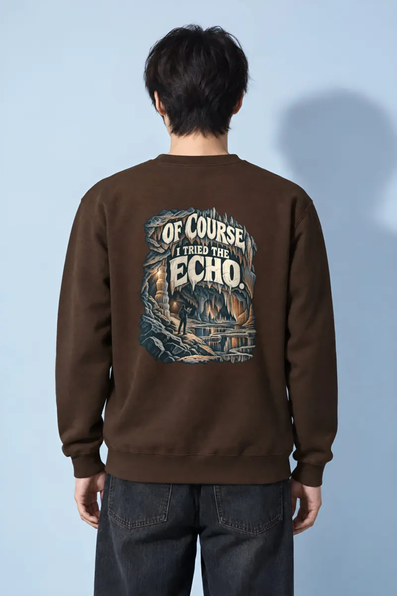 “Of Course I Tried the Echo” Heavy Blend Unisex Crewneck Sweatshirt