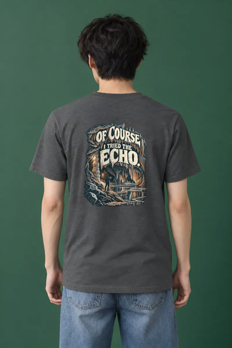 “Of Course I Tried the Echo” Heavyweight Unisex Crewneck T-shirt