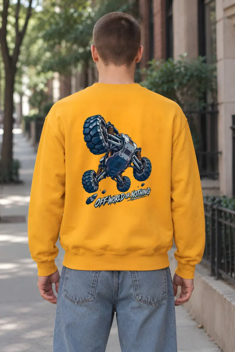 “Off-World or Nothing” Heavy Blend Unisex Crewneck Sweatshirt