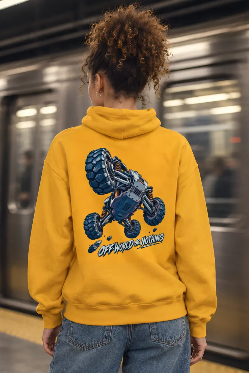 "Off-World or Nothing" Heavy Blend Unisex Pullover Hoodie