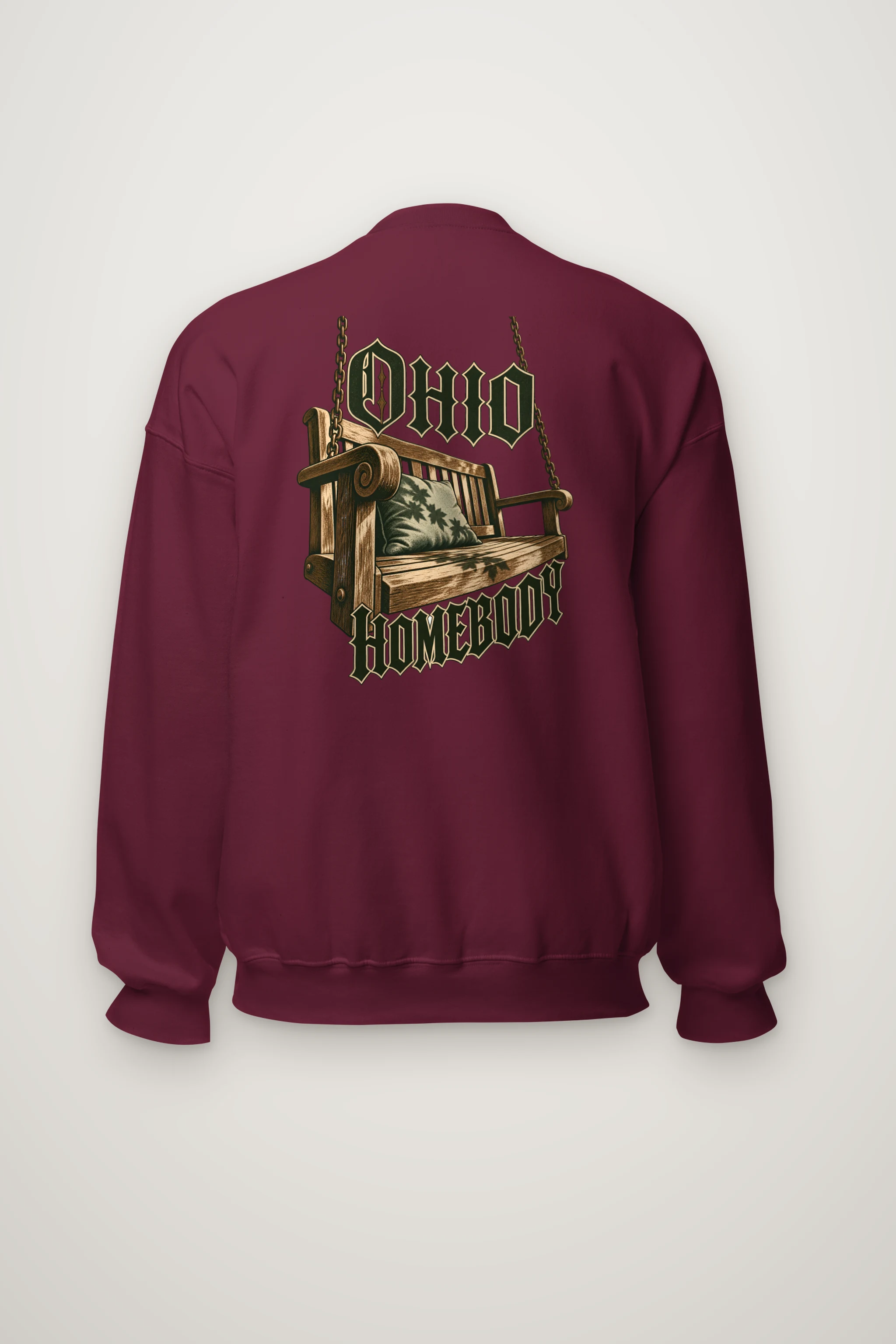 "Ohio Homebody Porch Swing" Heavy Blend Unisex Crewneck Sweatshirt