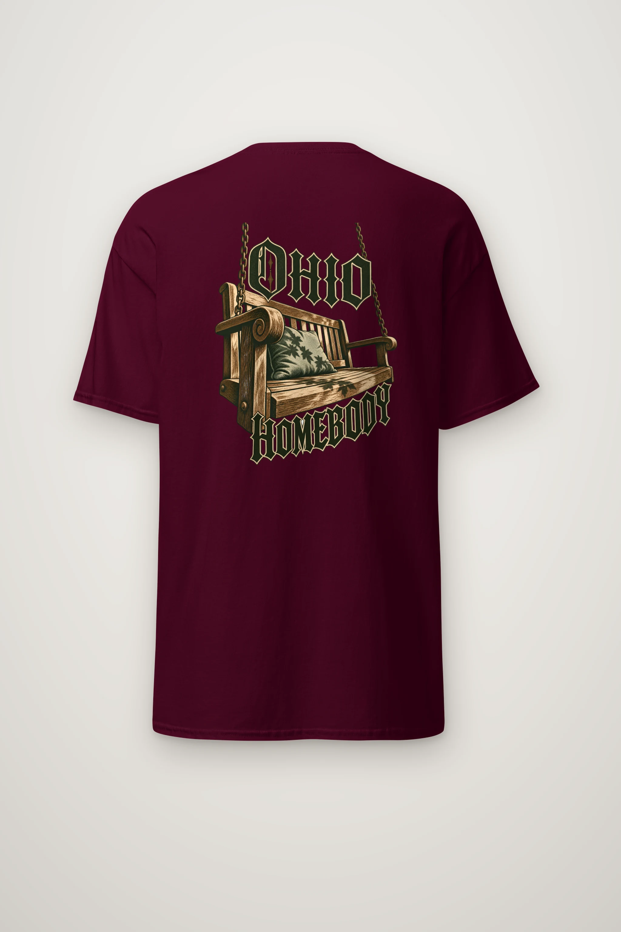 "Ohio Homebody Porch Swing" Heavyweight Unisex Crewneck T-shirt