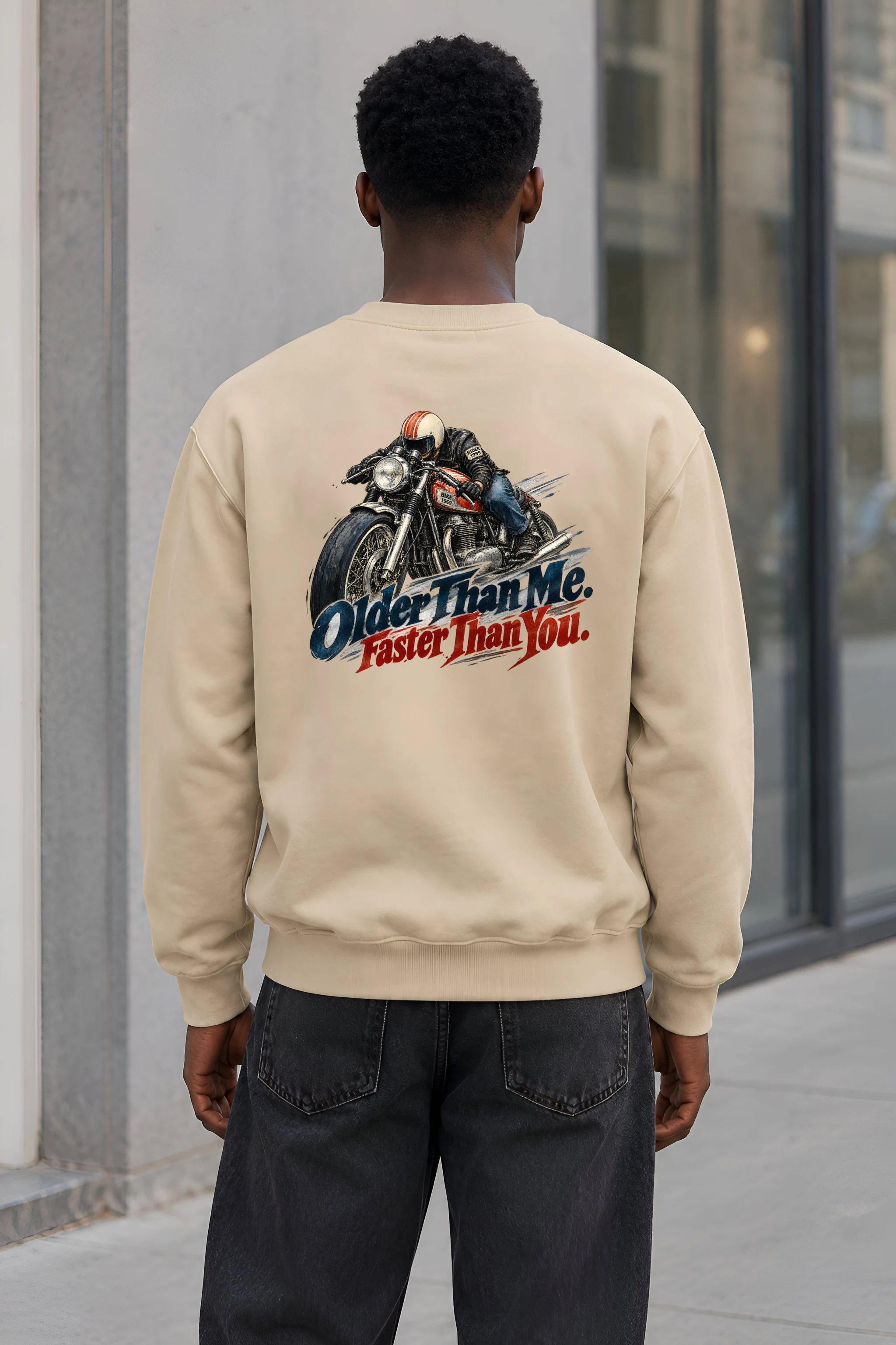 "Older Than Me. Faster Than You." Heavy Blend Unisex Crewneck Sweatshirt