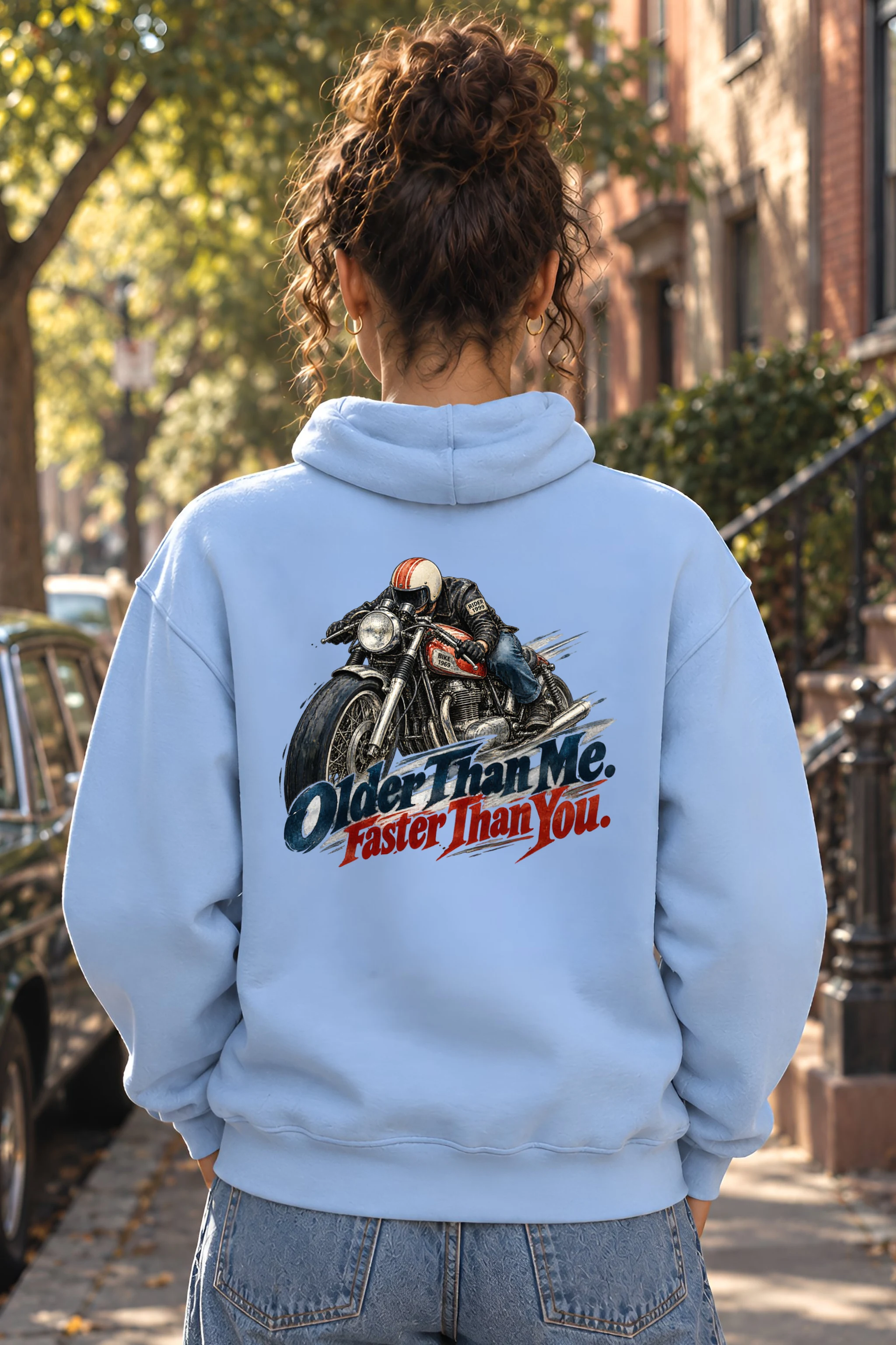 "Older Than Me Faster Than You" Heavy Blend Unisex Pullover Hoodie