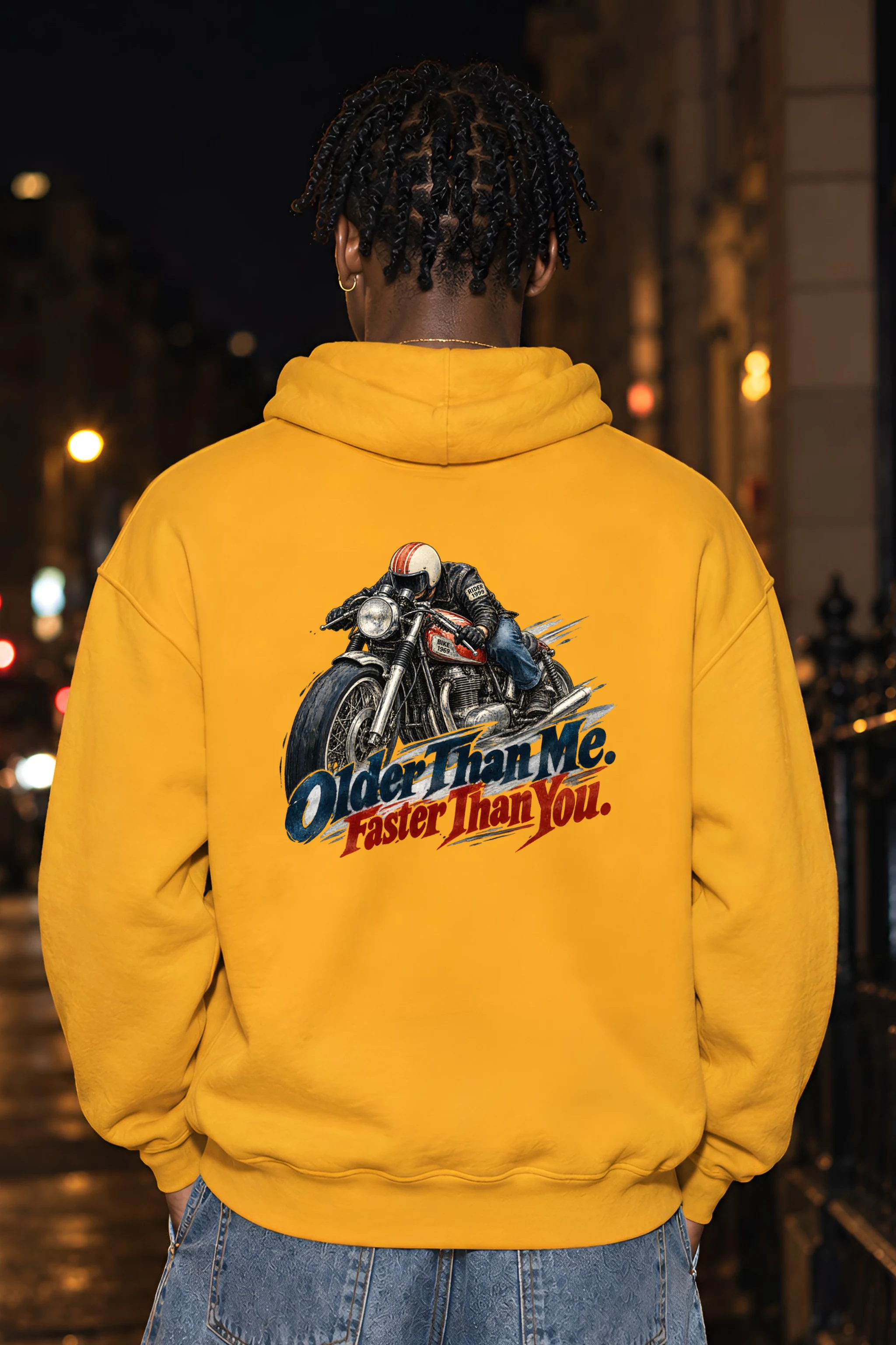 "Older Than Me Faster Than You" Heavy Blend Unisex Pullover Hoodie