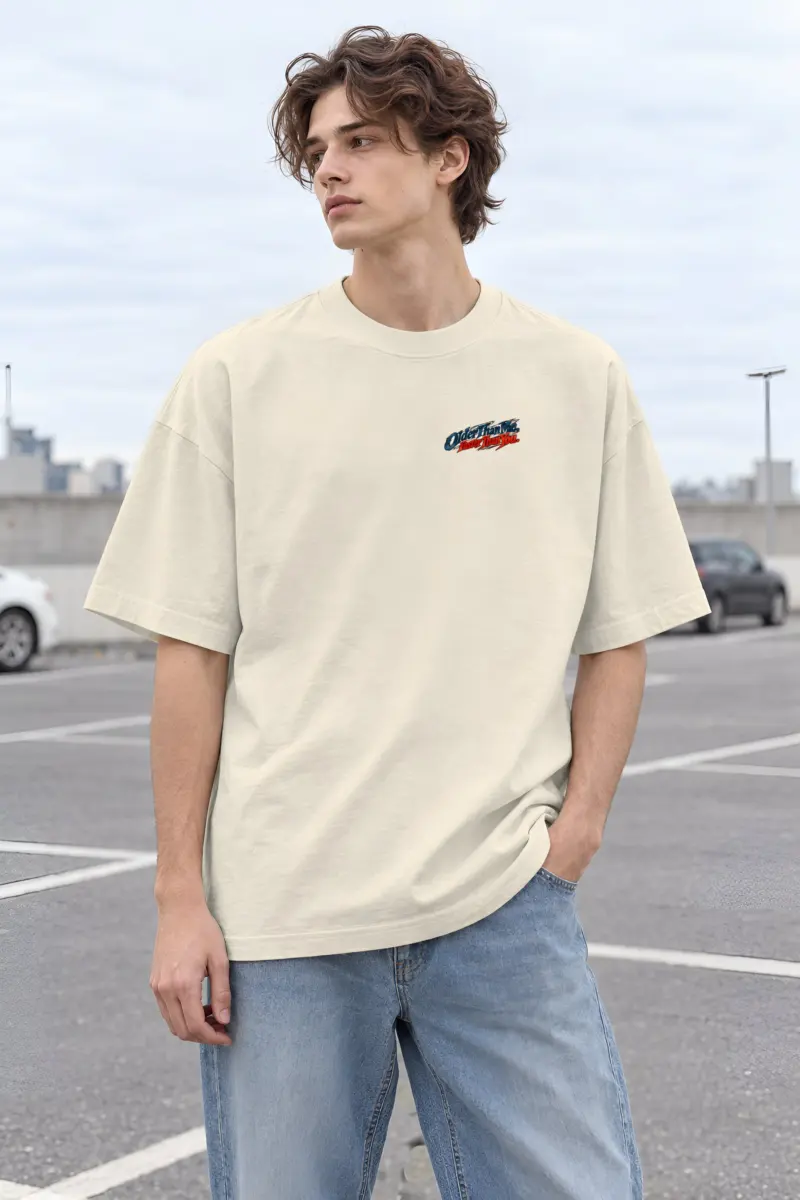 "Older Than Me Faster Than You" Unisex Oversized Heavyweight Crewneck T-Shirt