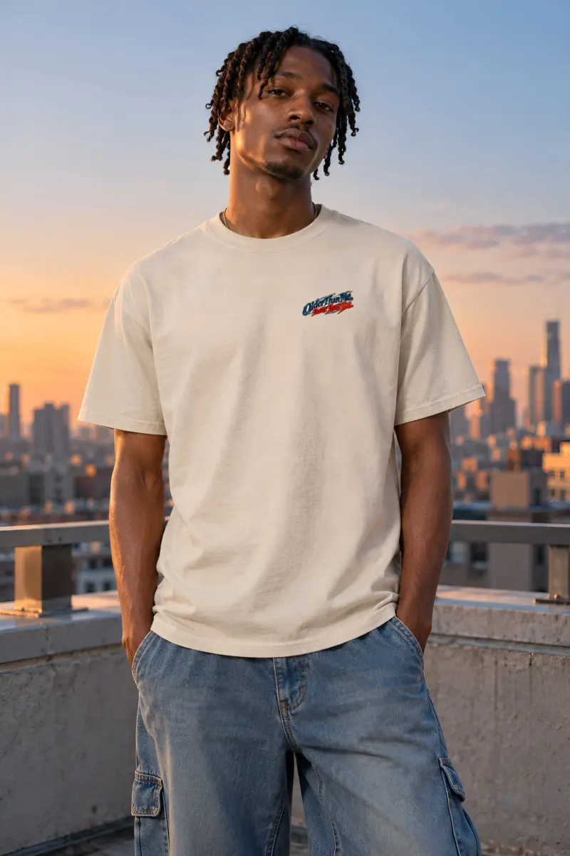 "Older Than Me Vintage Rider" Heavyweight Unisex Crewneck T-shirt