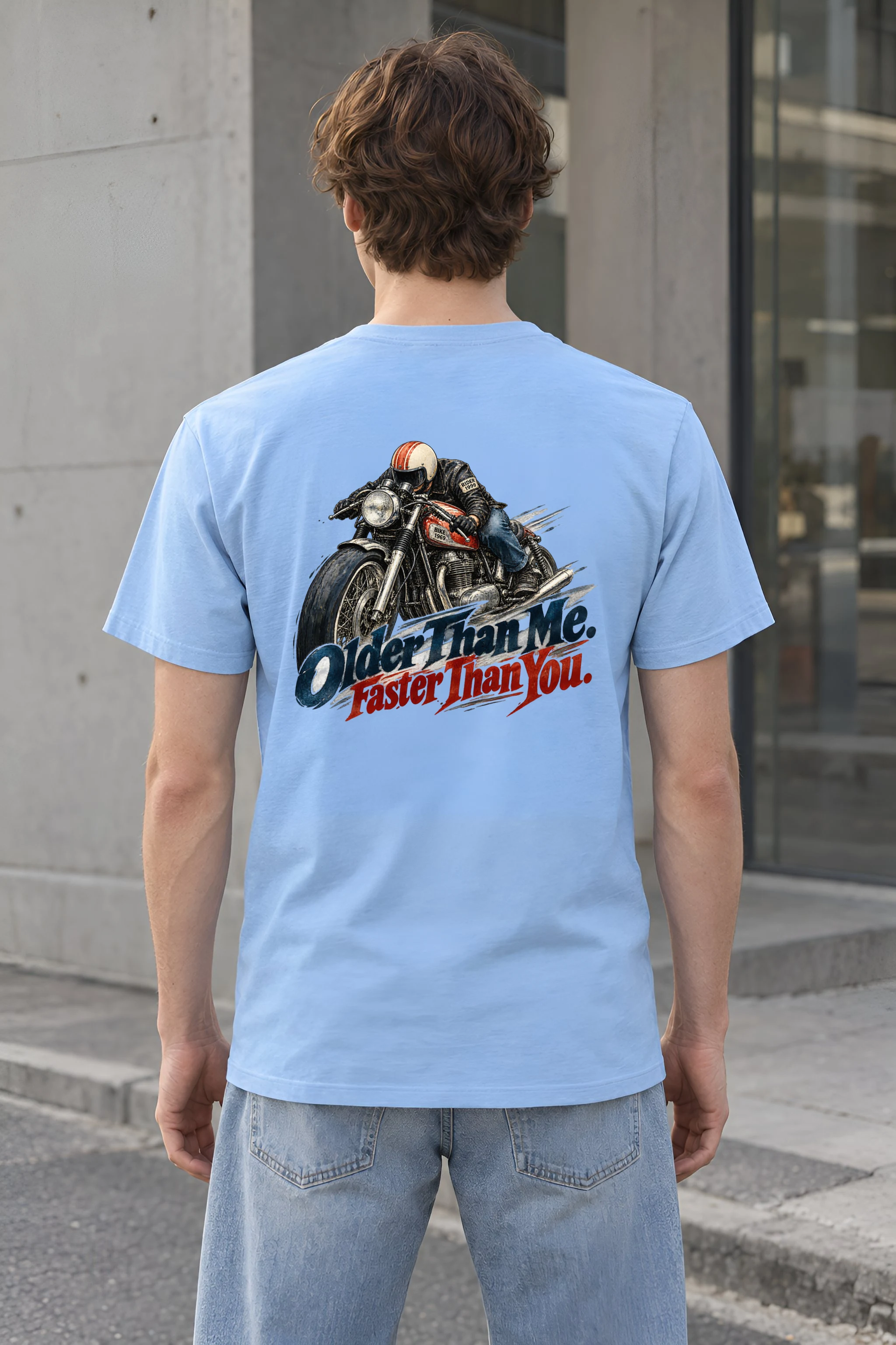 "Older Than Me Vintage Rider" Heavyweight Unisex Crewneck T-shirt