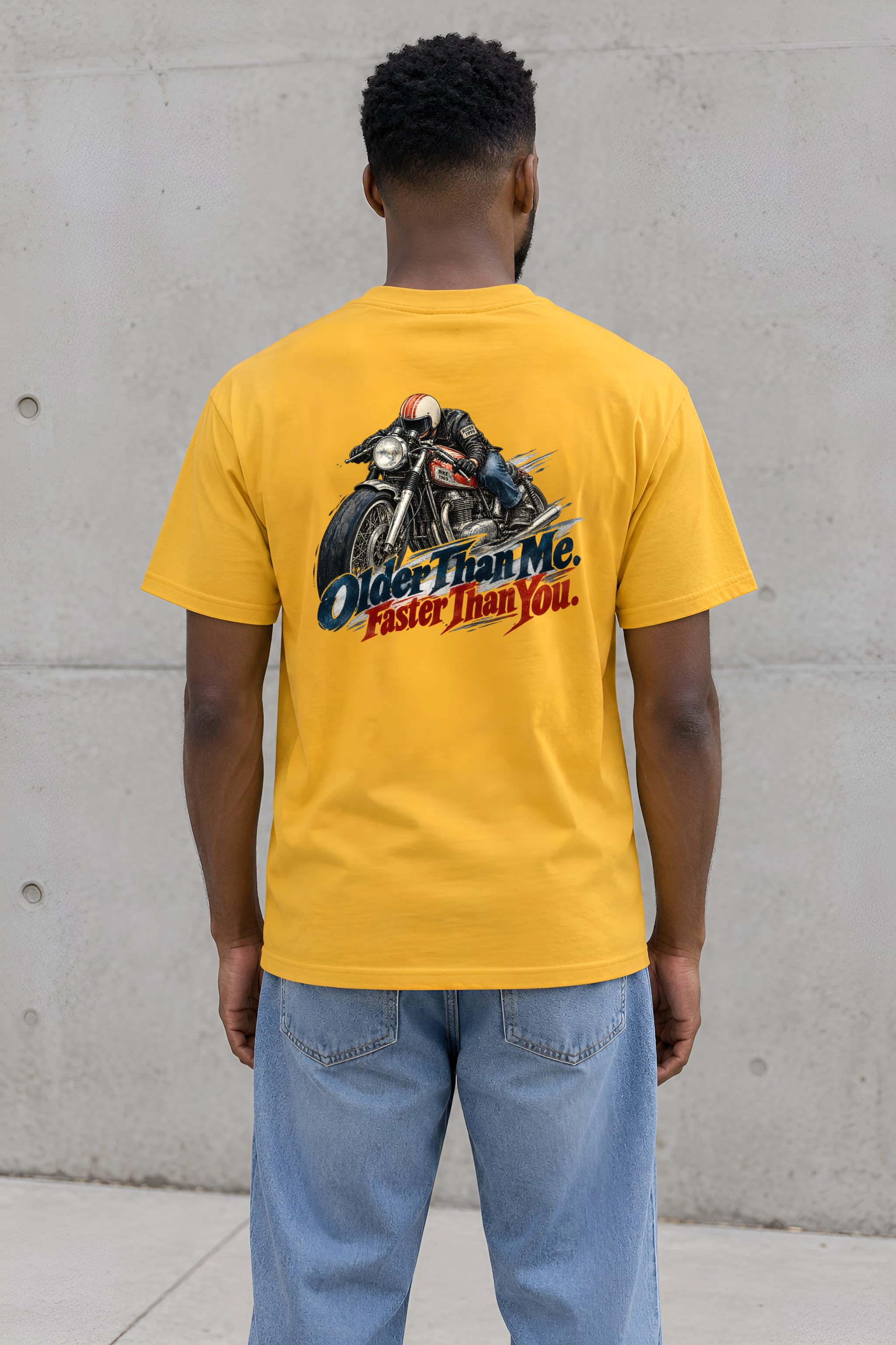 "Older Than Me Vintage Rider" Heavyweight Unisex Crewneck T-shirt