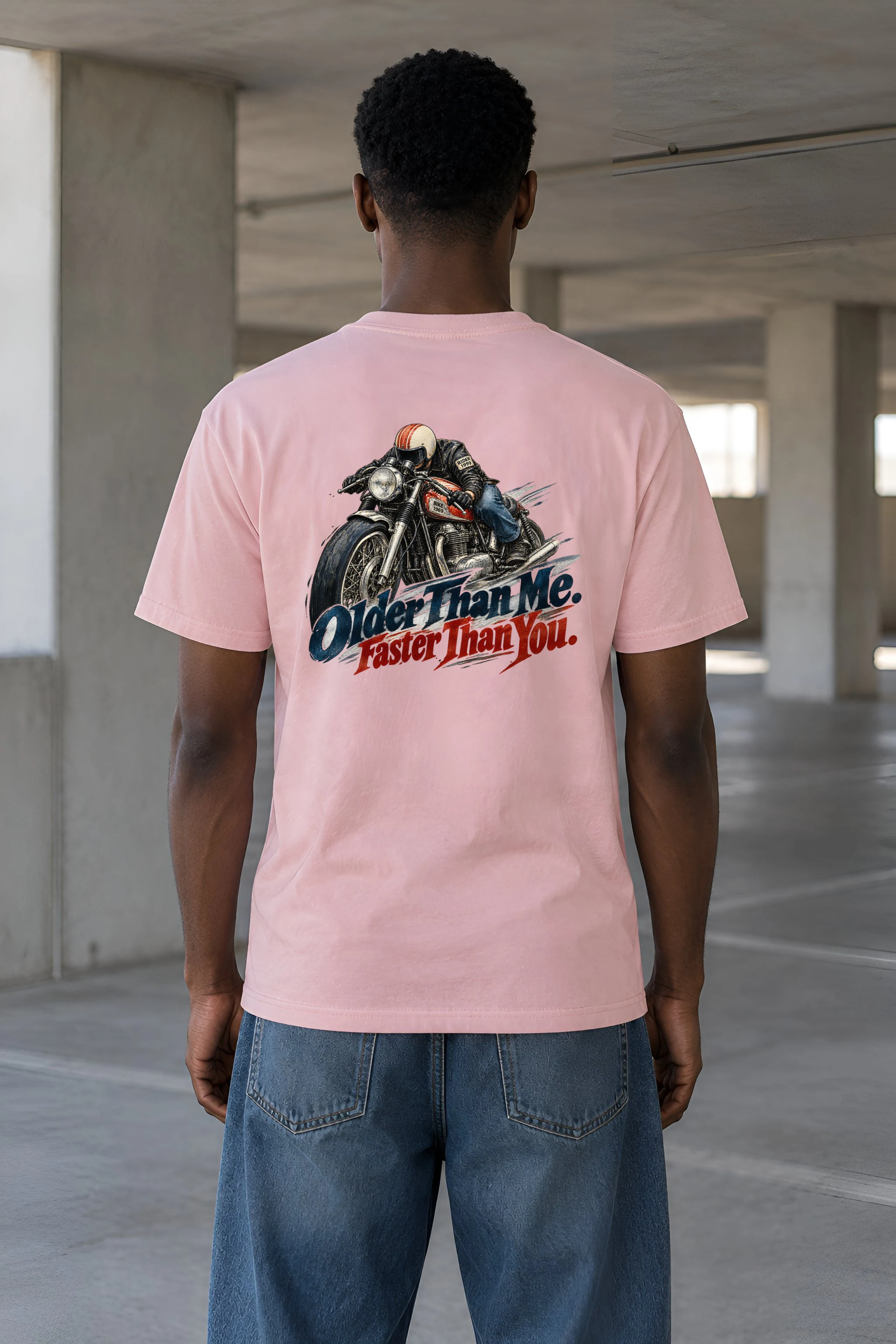 "Older Than Me Vintage Rider" Heavyweight Unisex Crewneck T-shirt