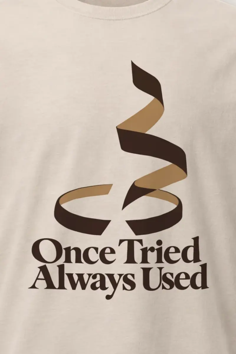 "Once Tried Always Used" Heavyweight Unisex Crewneck T-shirt
