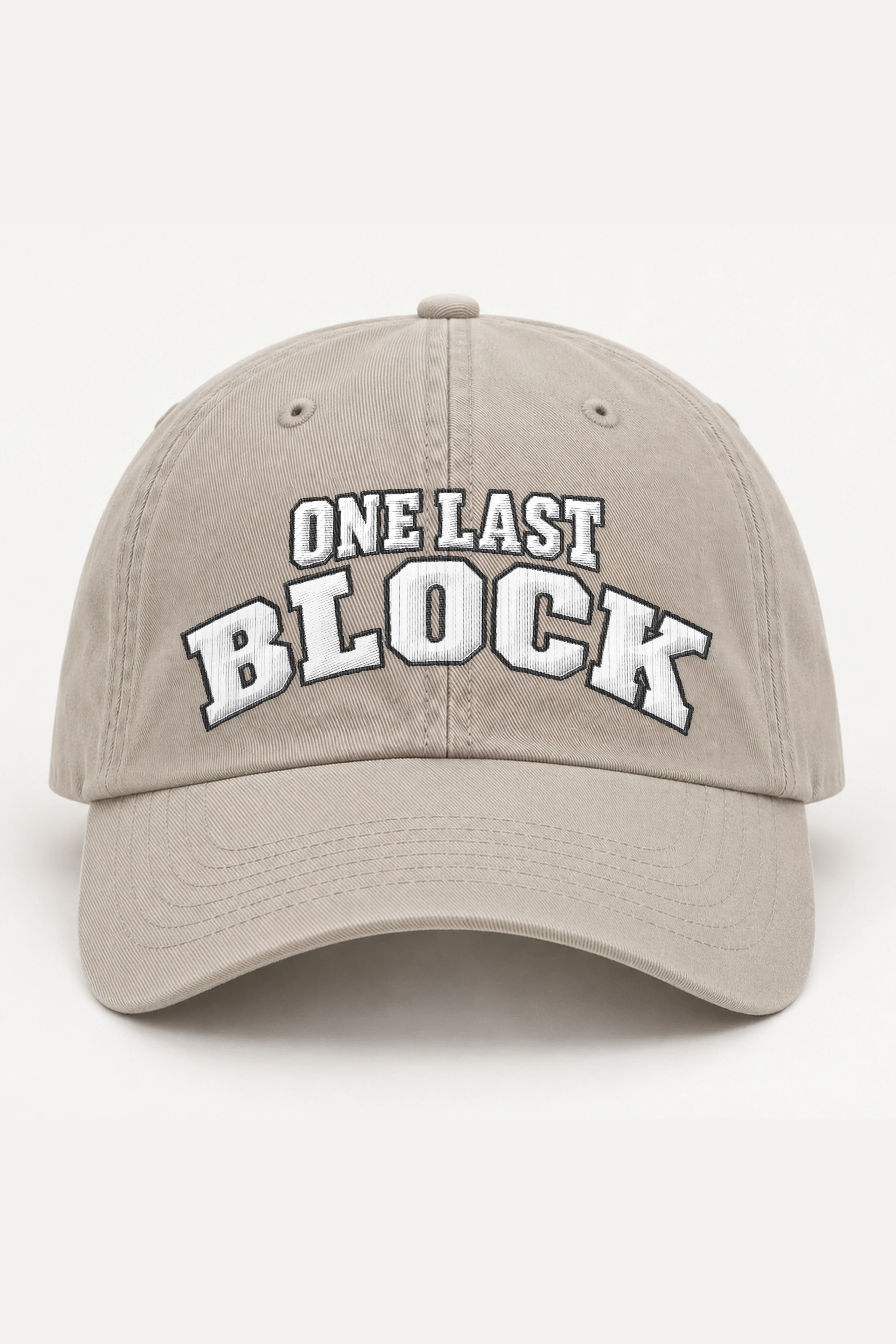 "One Last Block" Classic Dad Hat · Embroidered