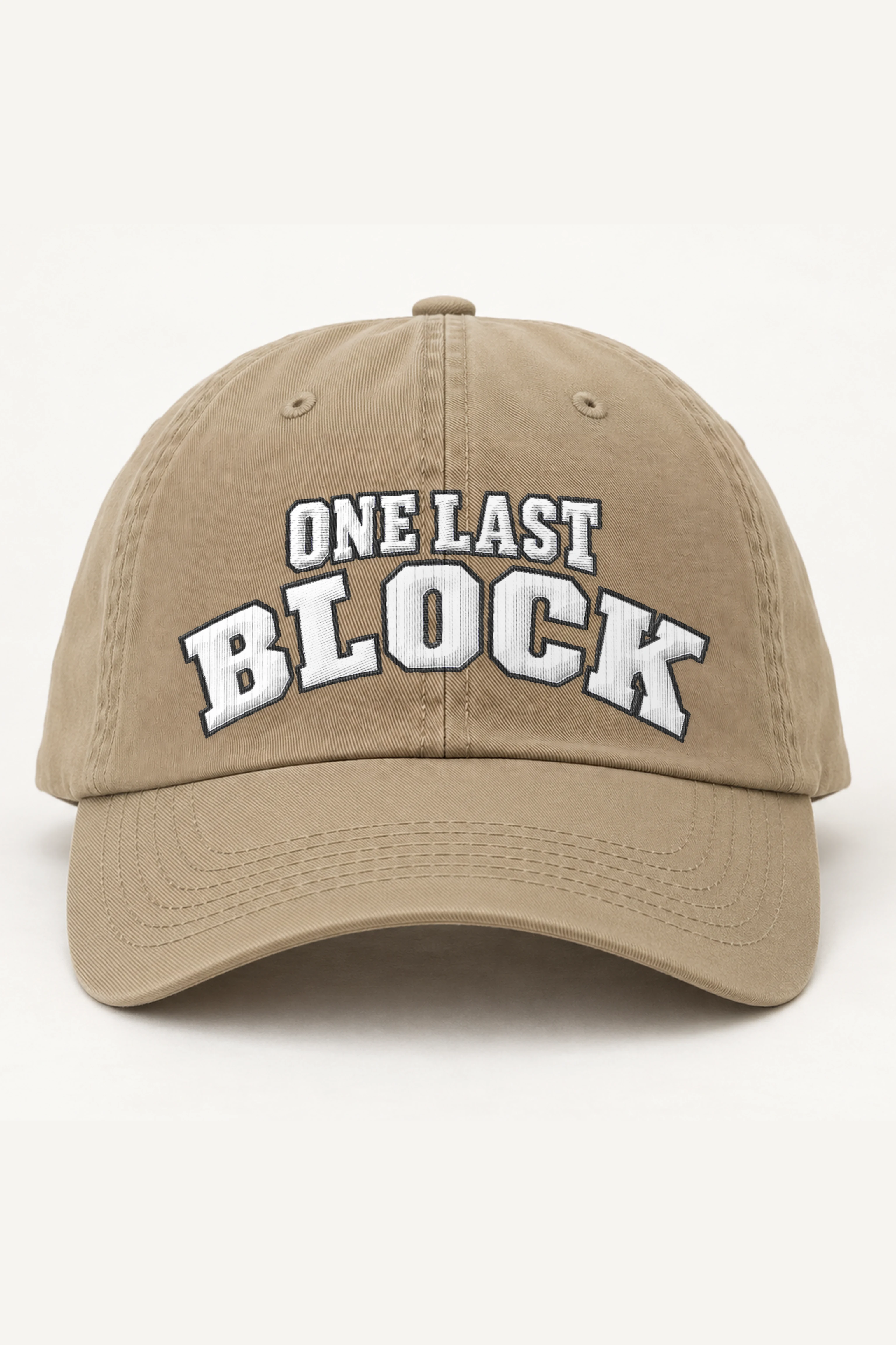 "One Last Block" Classic Dad Hat · Embroidered