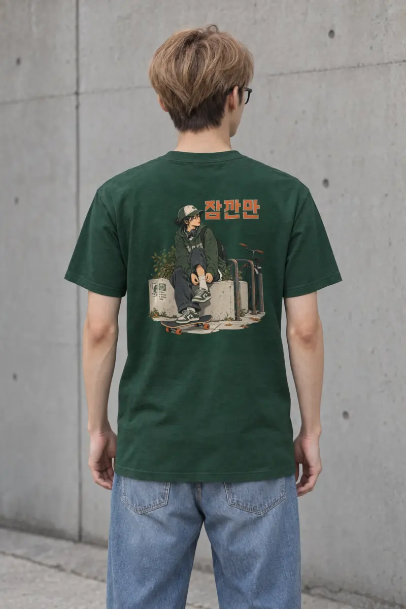 "One Minute Seoul" Heavyweight Unisex Crewneck T-shirt
