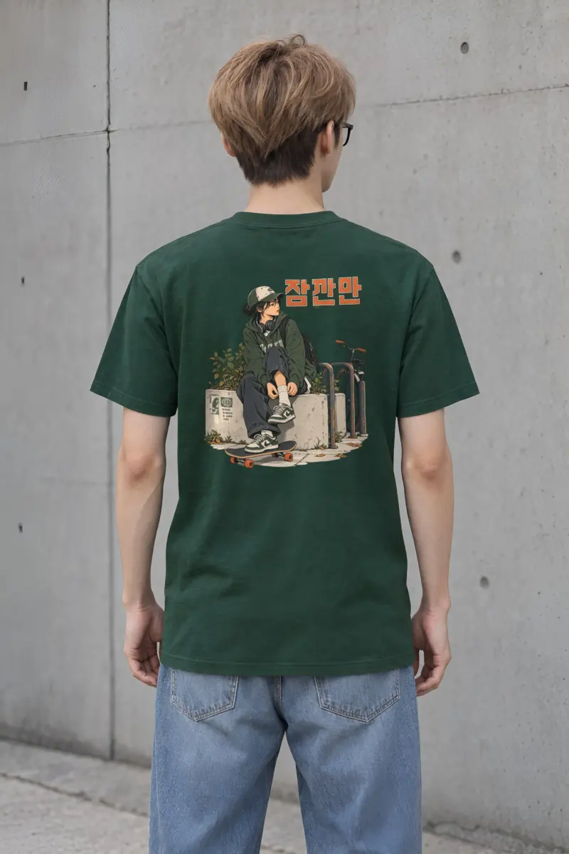 "One Minute Seoul" Heavyweight Unisex Crewneck T-shirt