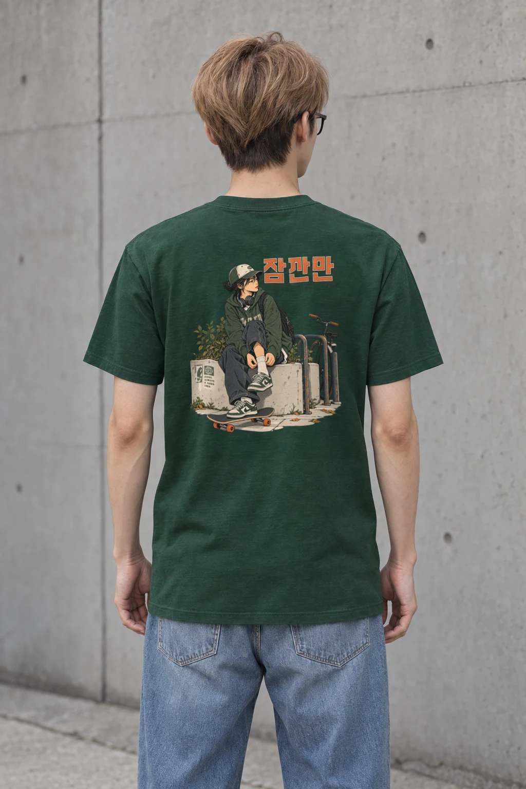 "One Minute Seoul" Heavyweight Unisex Crewneck T-shirt