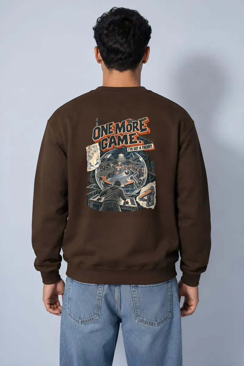 "One More Game Pinball" Heavy Blend Unisex Crewneck Sweatshirt
