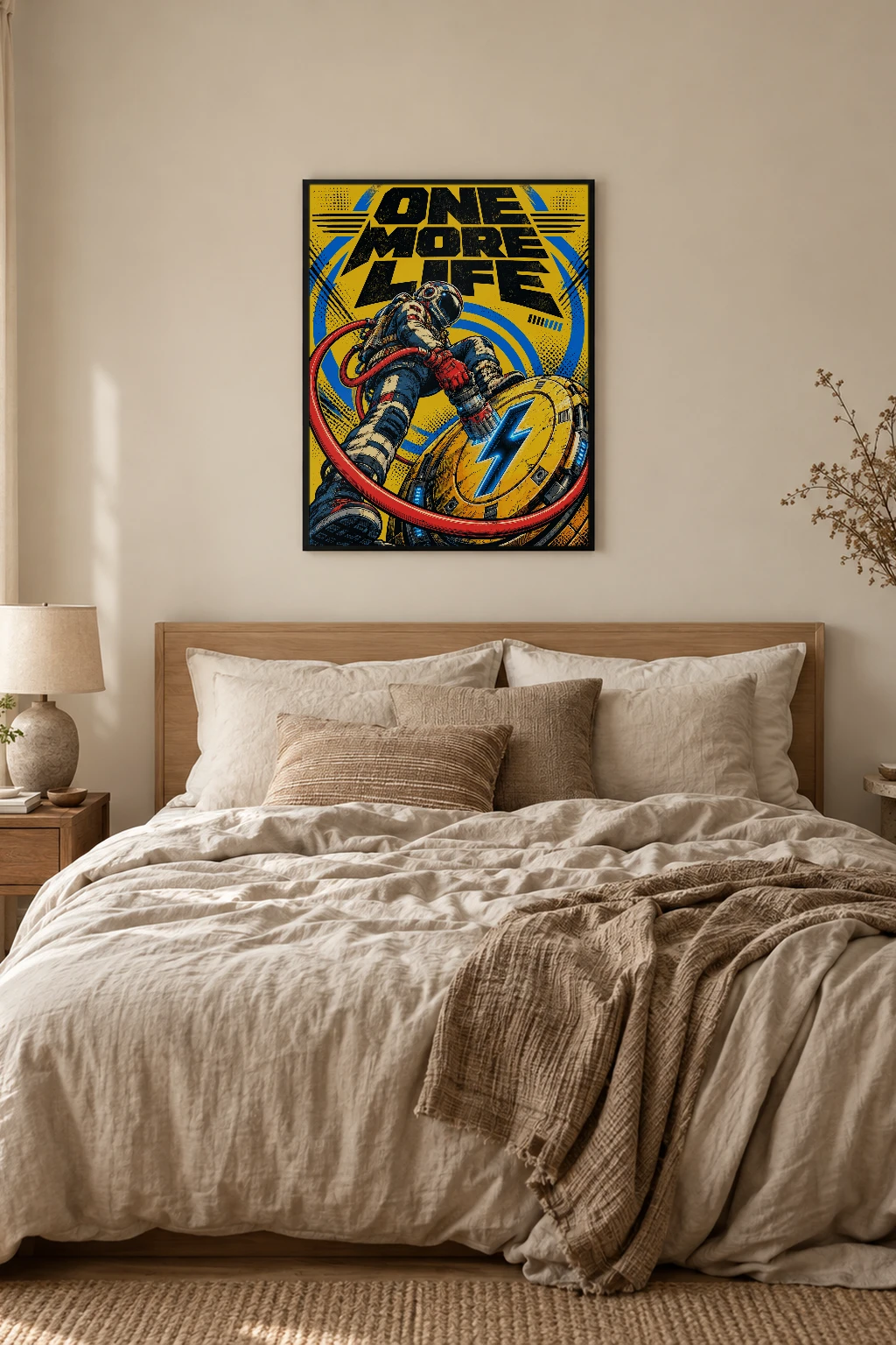 "One More Life" Premium Wooden Framed Poster