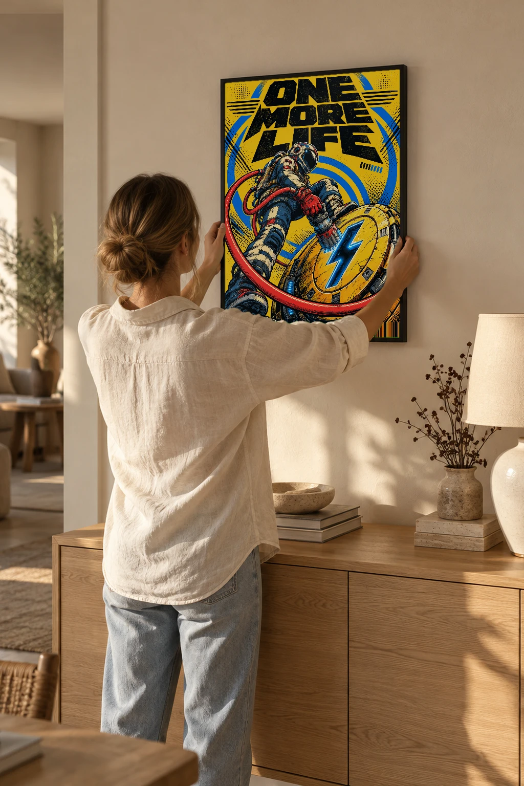 "One More Life" Premium Wooden Framed Poster