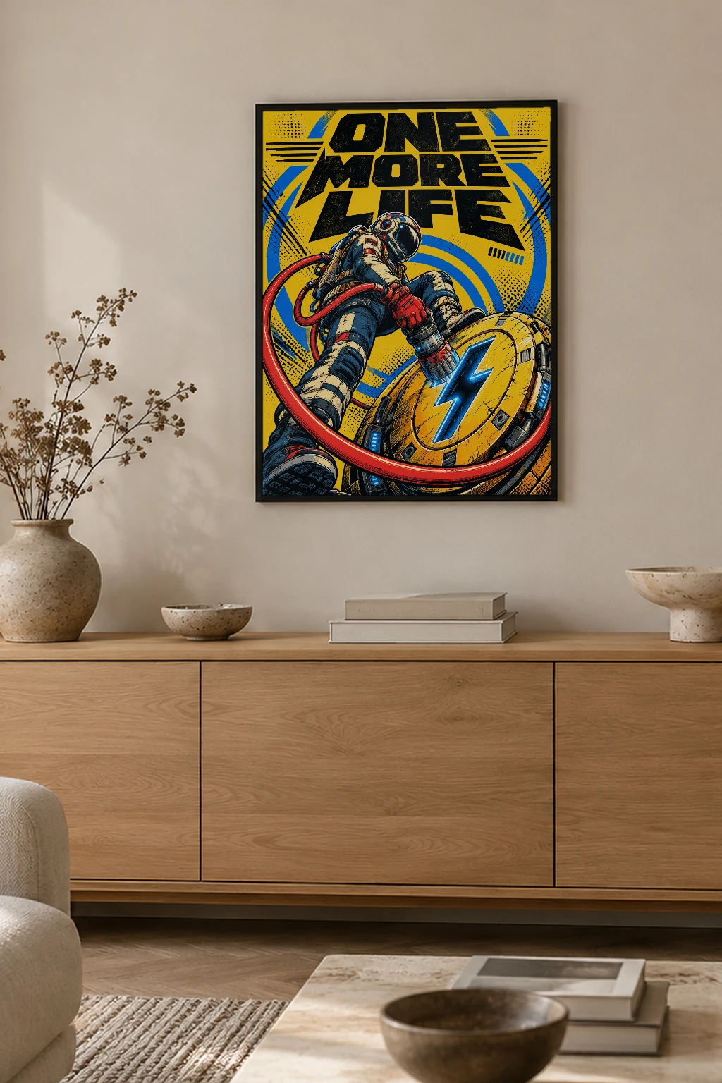 "One More Life" Premium Wooden Framed Poster