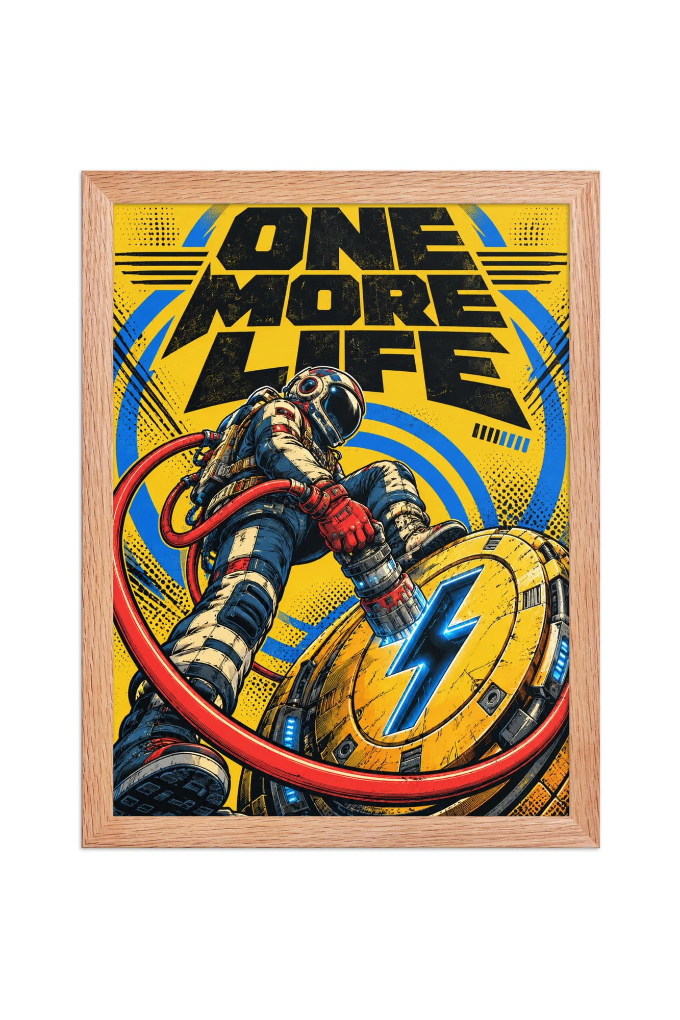 "One More Life" Premium Wooden Framed Poster