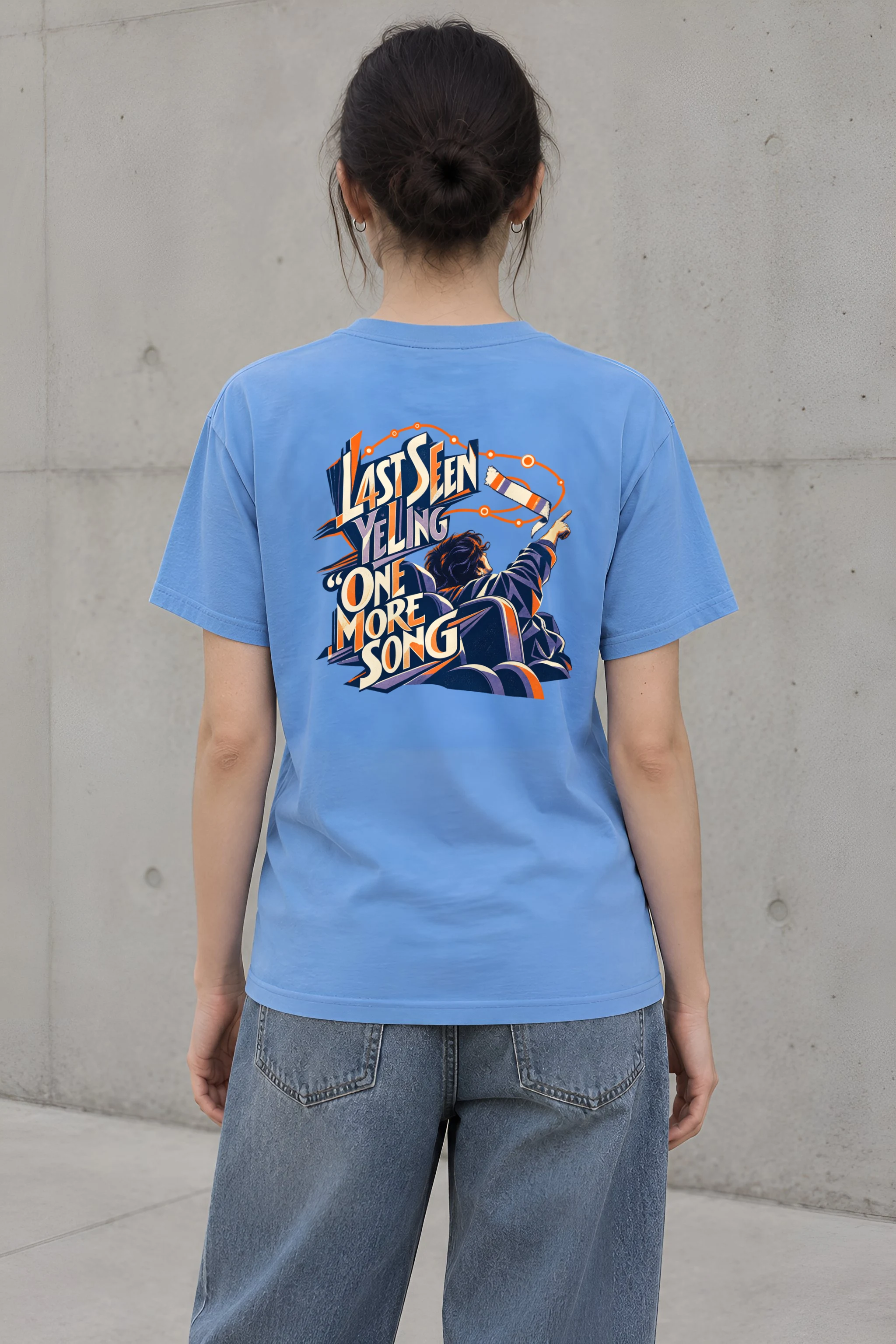 "One More Song" Heavyweight Unisex Crewneck T-shirt
