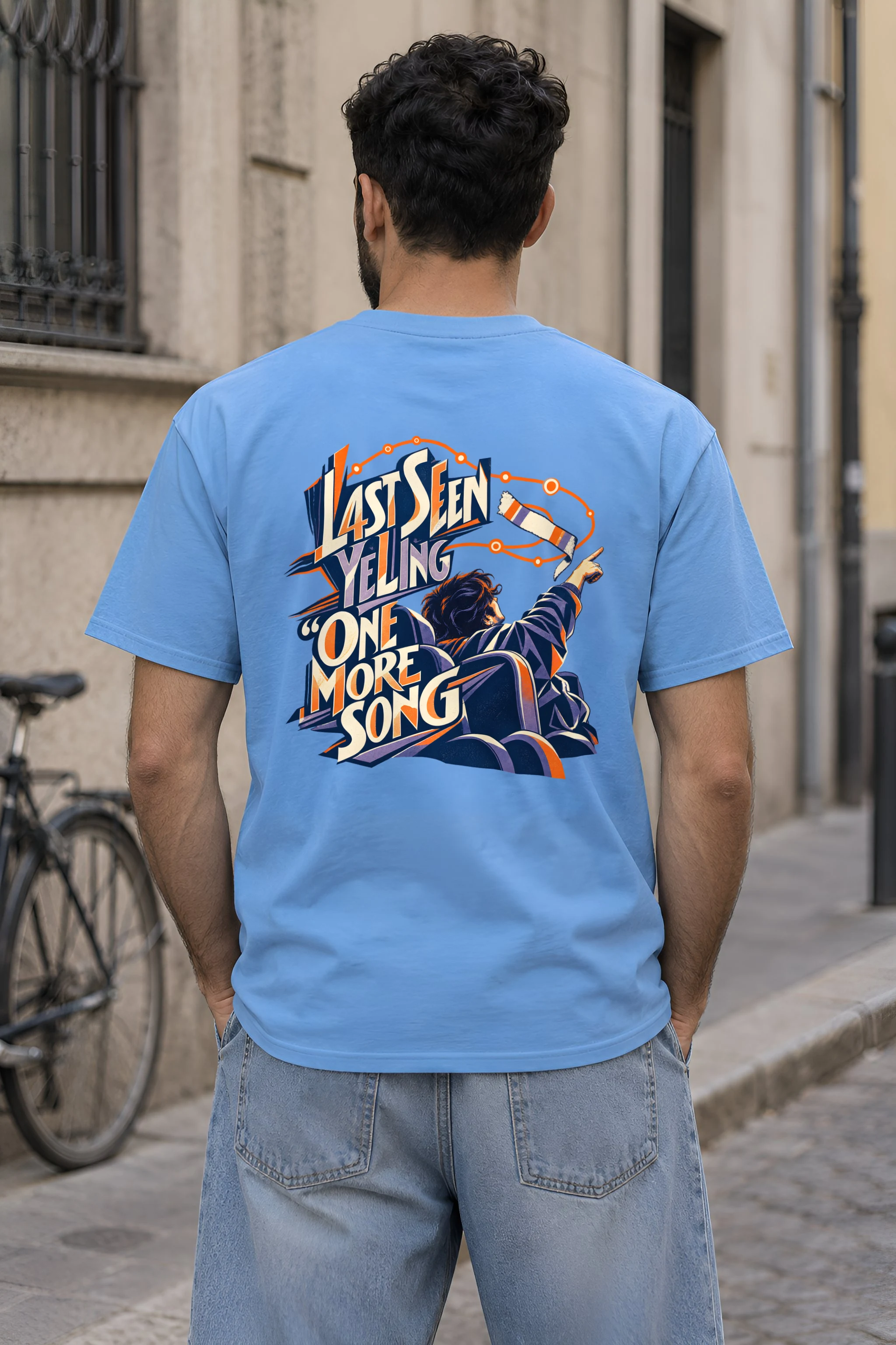 "One More Song" Heavyweight Unisex Crewneck T-shirt