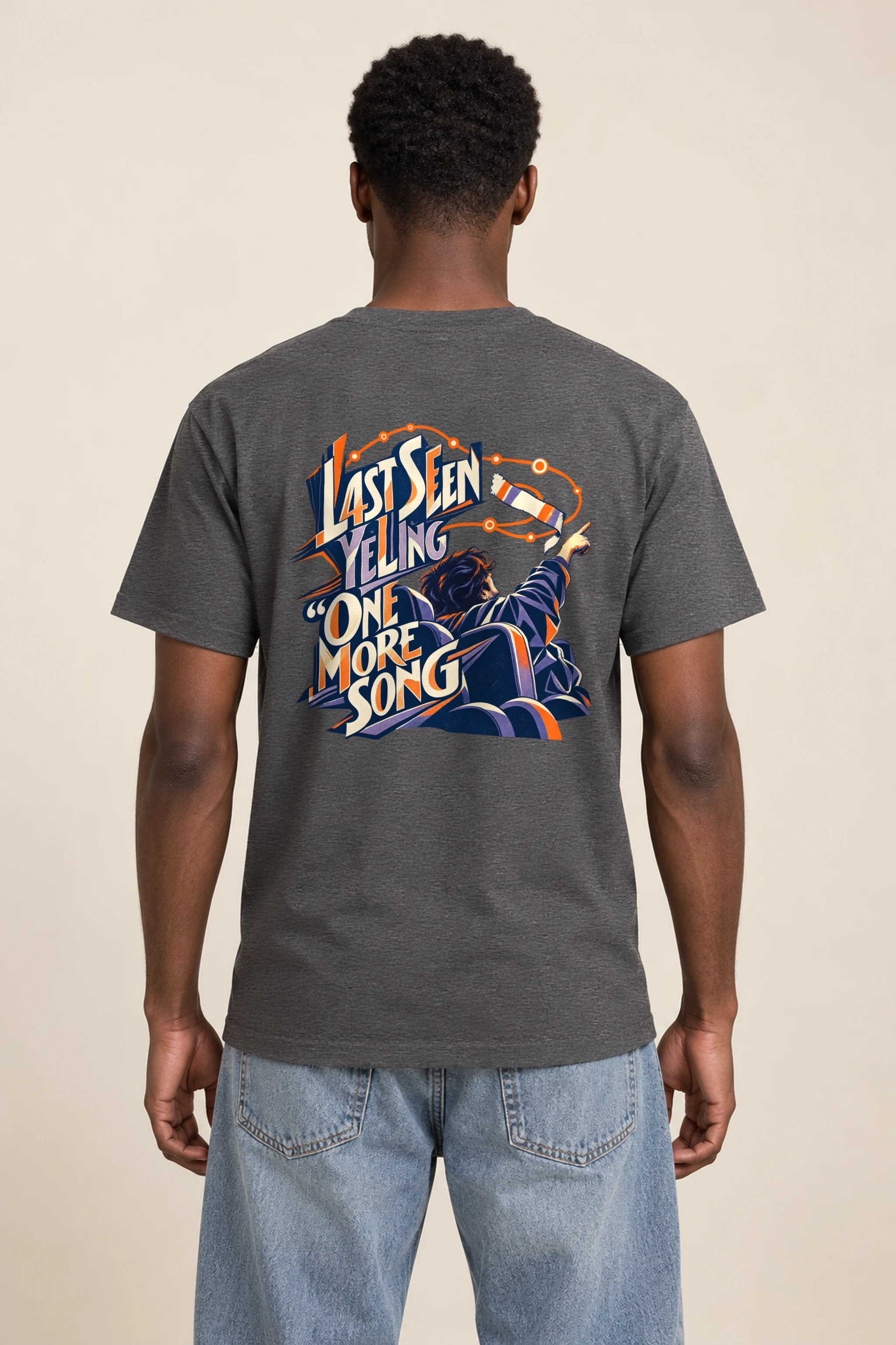 "One More Song" Heavyweight Unisex Crewneck T-shirt