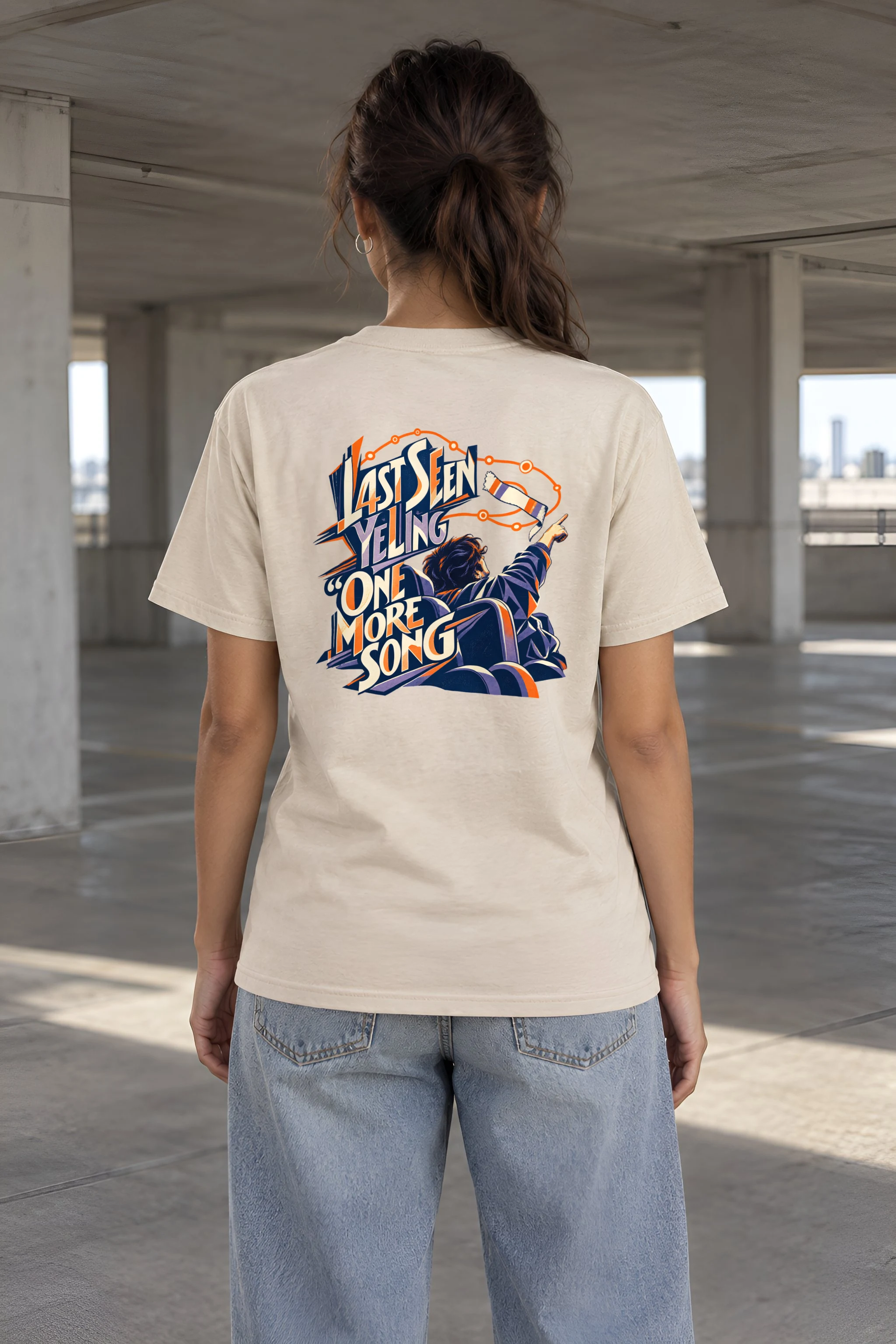 "One More Song" Heavyweight Unisex Crewneck T-shirt