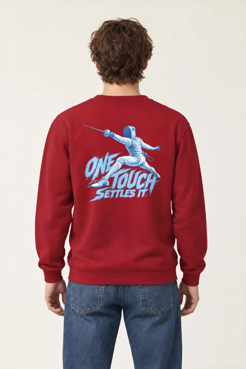 “One Touch Settles It” Heavy Blend Unisex Crewneck Sweatshirt