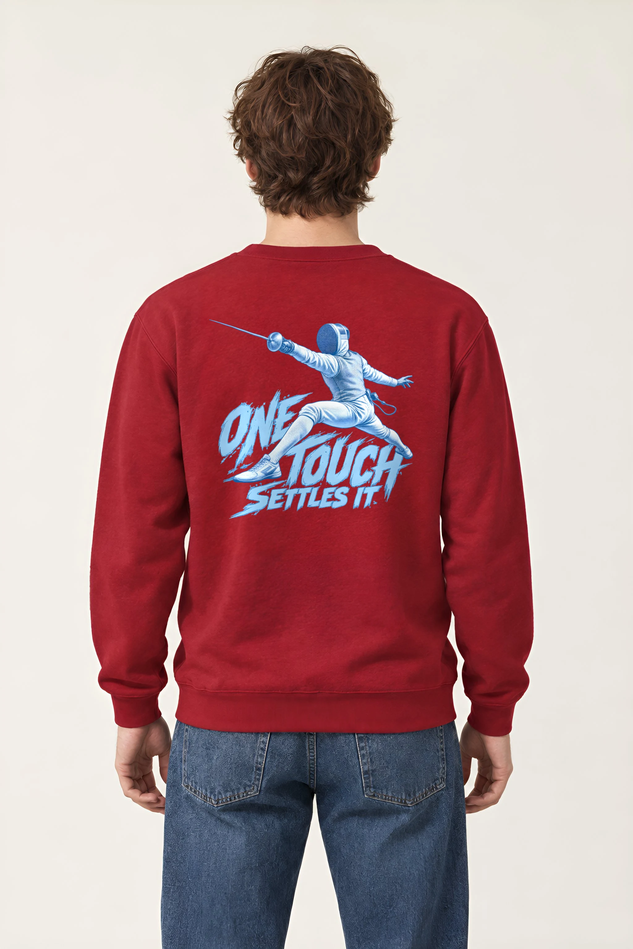 "One Touch Settles It" Heavy Blend Unisex Crewneck Sweatshirt