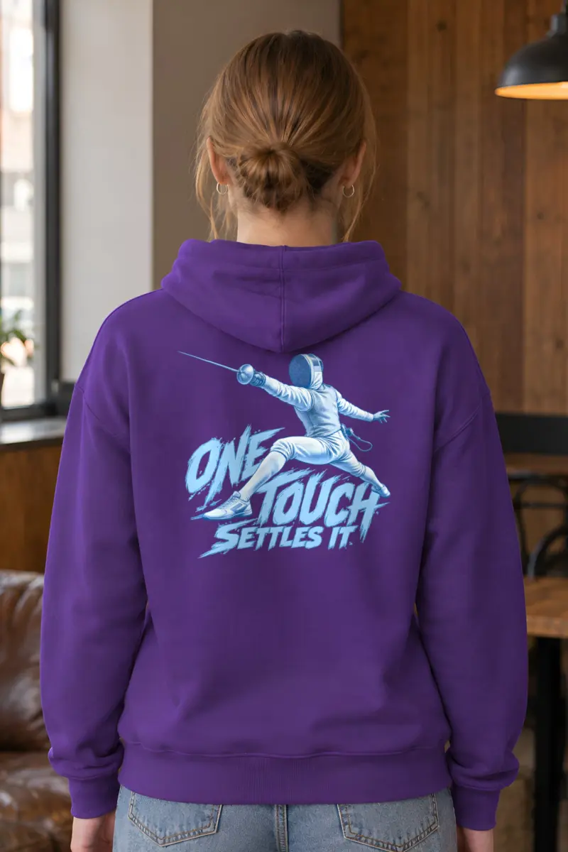“One Touch Settles It” Heavy Blend Unisex Pullover Hoodie