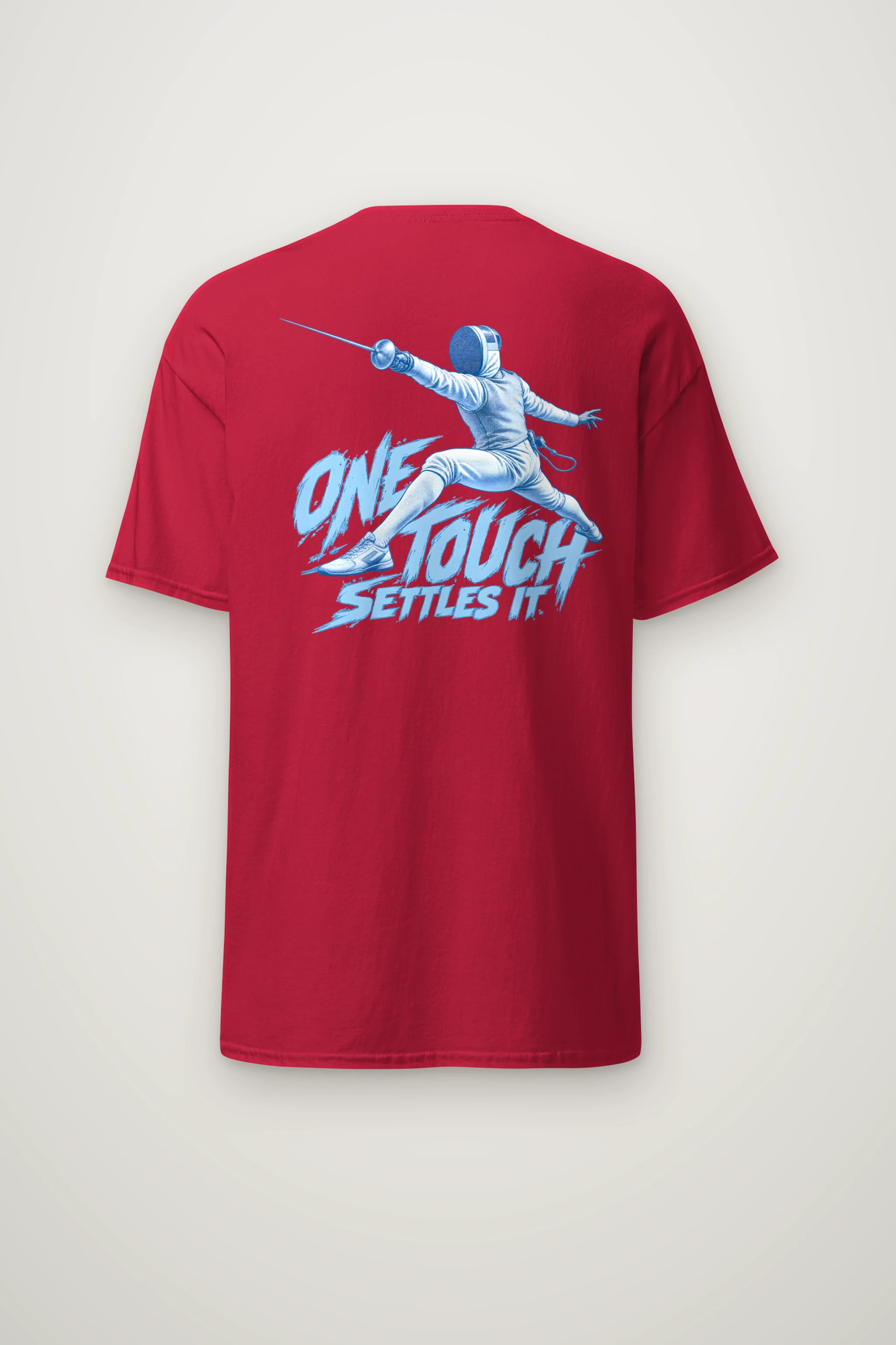 "One Touch Settles It" Heavyweight Unisex Crewneck T-shirt