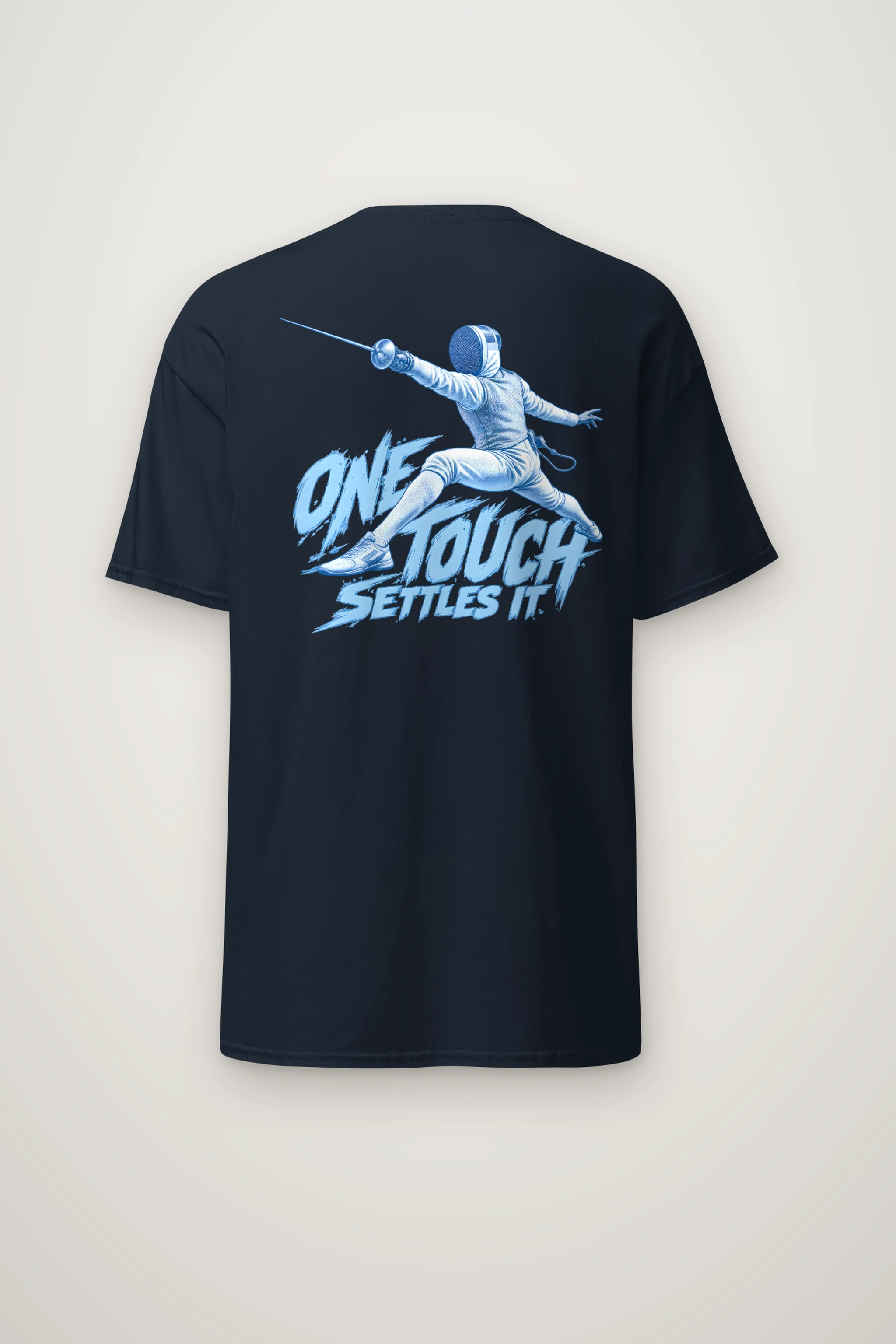 "One Touch Settles It" Heavyweight Unisex Crewneck T-shirt