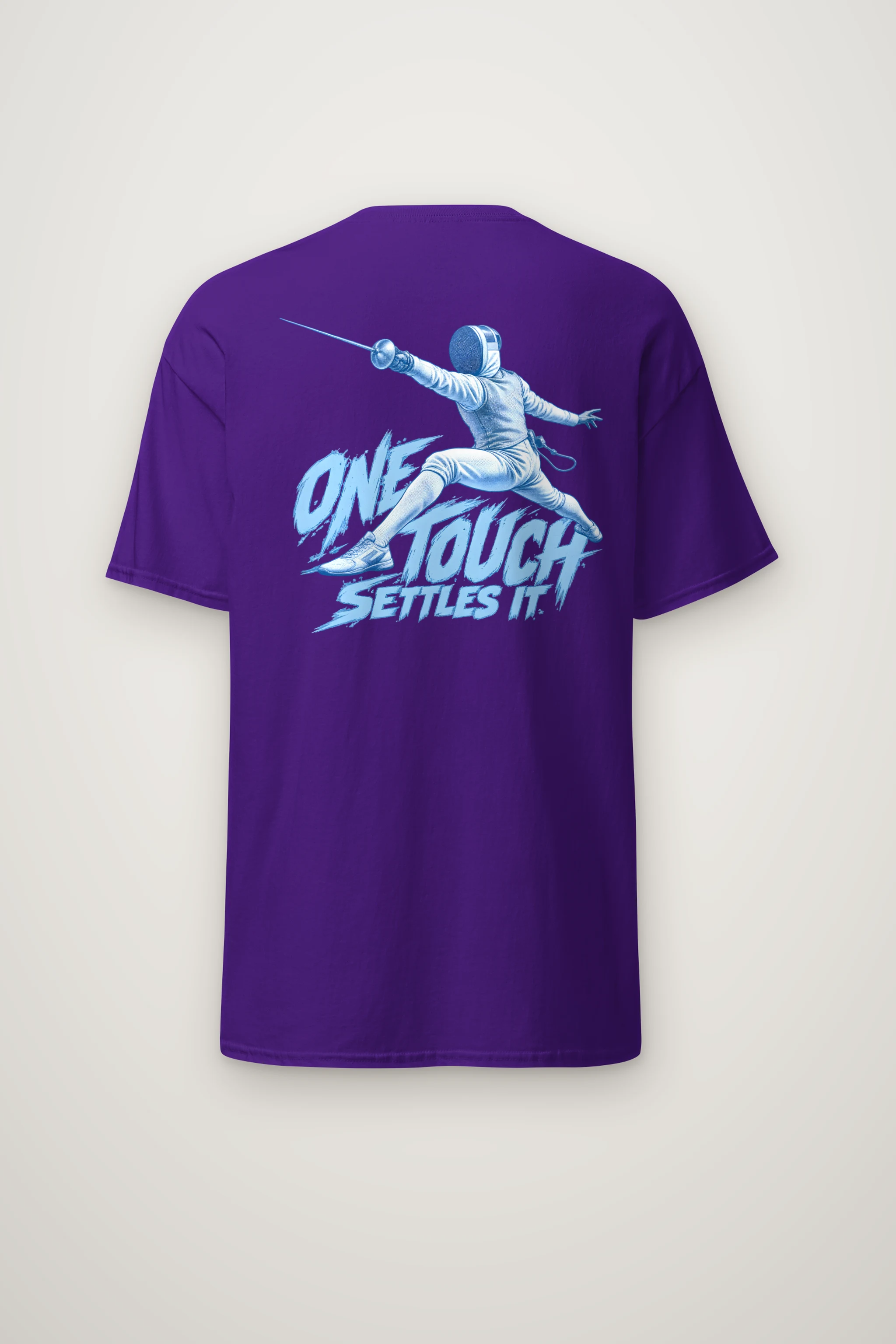"One Touch Settles It" Heavyweight Unisex Crewneck T-shirt