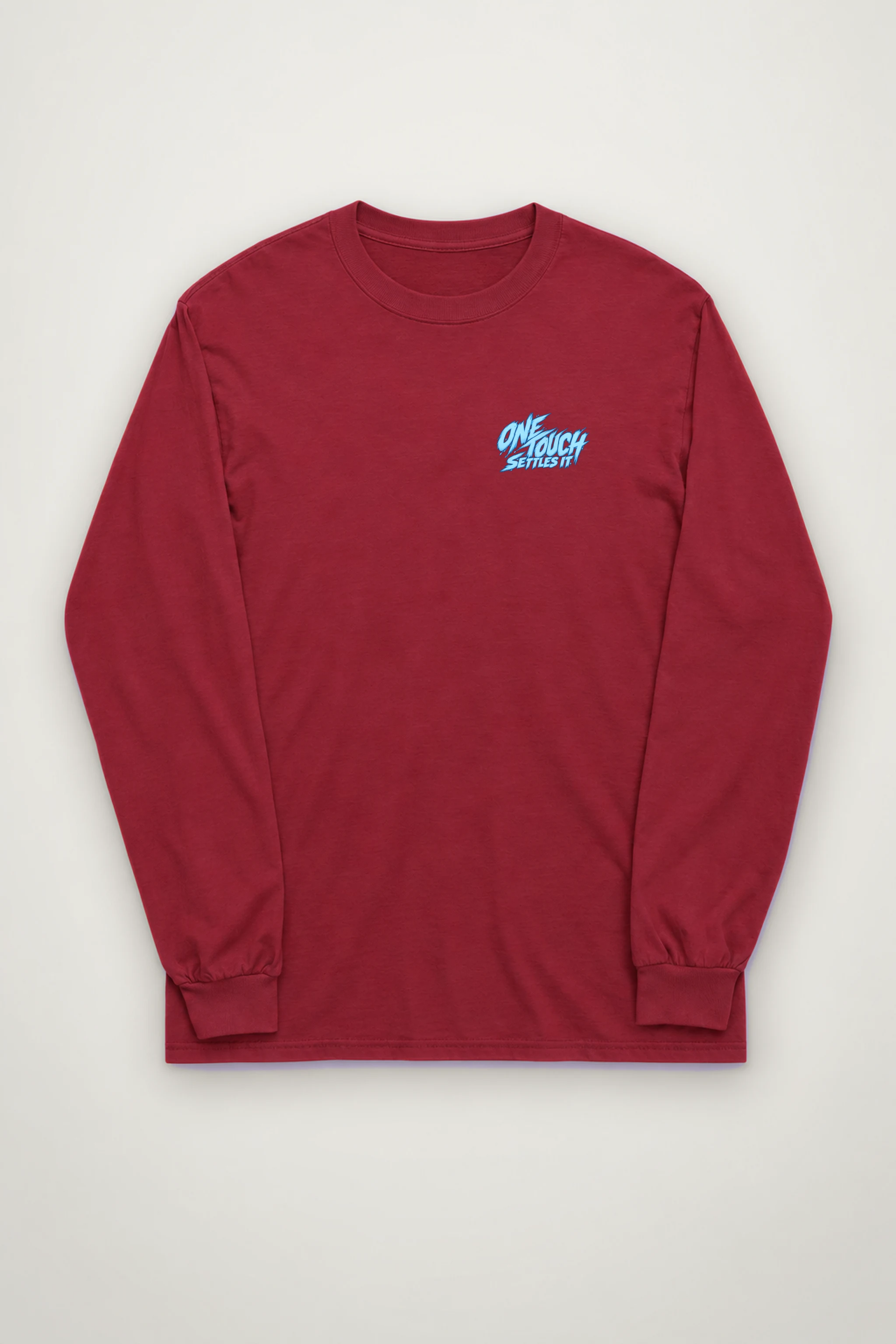 "One Touch Settles It" Unisex Longsleeve T-shirt
