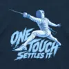 "One Touch Settles It" Unisex Longsleeve T-shirt