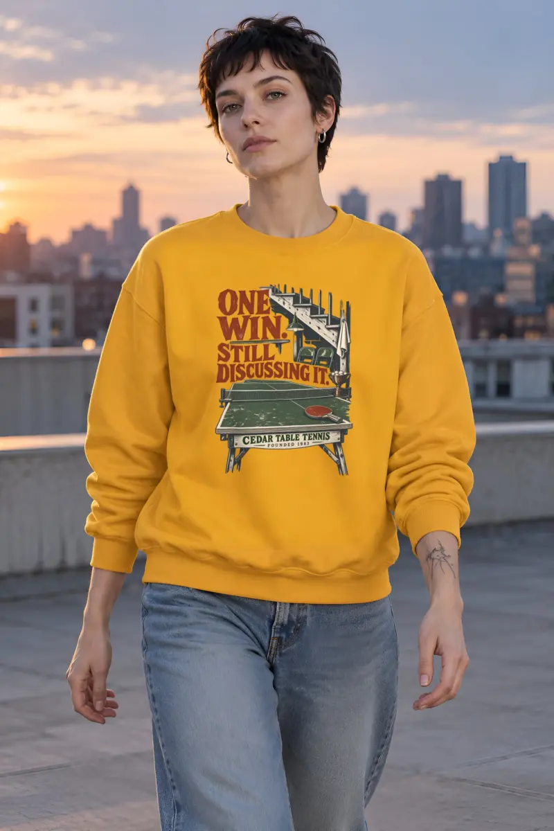 "One Win" Heavy Blend Unisex Crewneck Sweatshirt