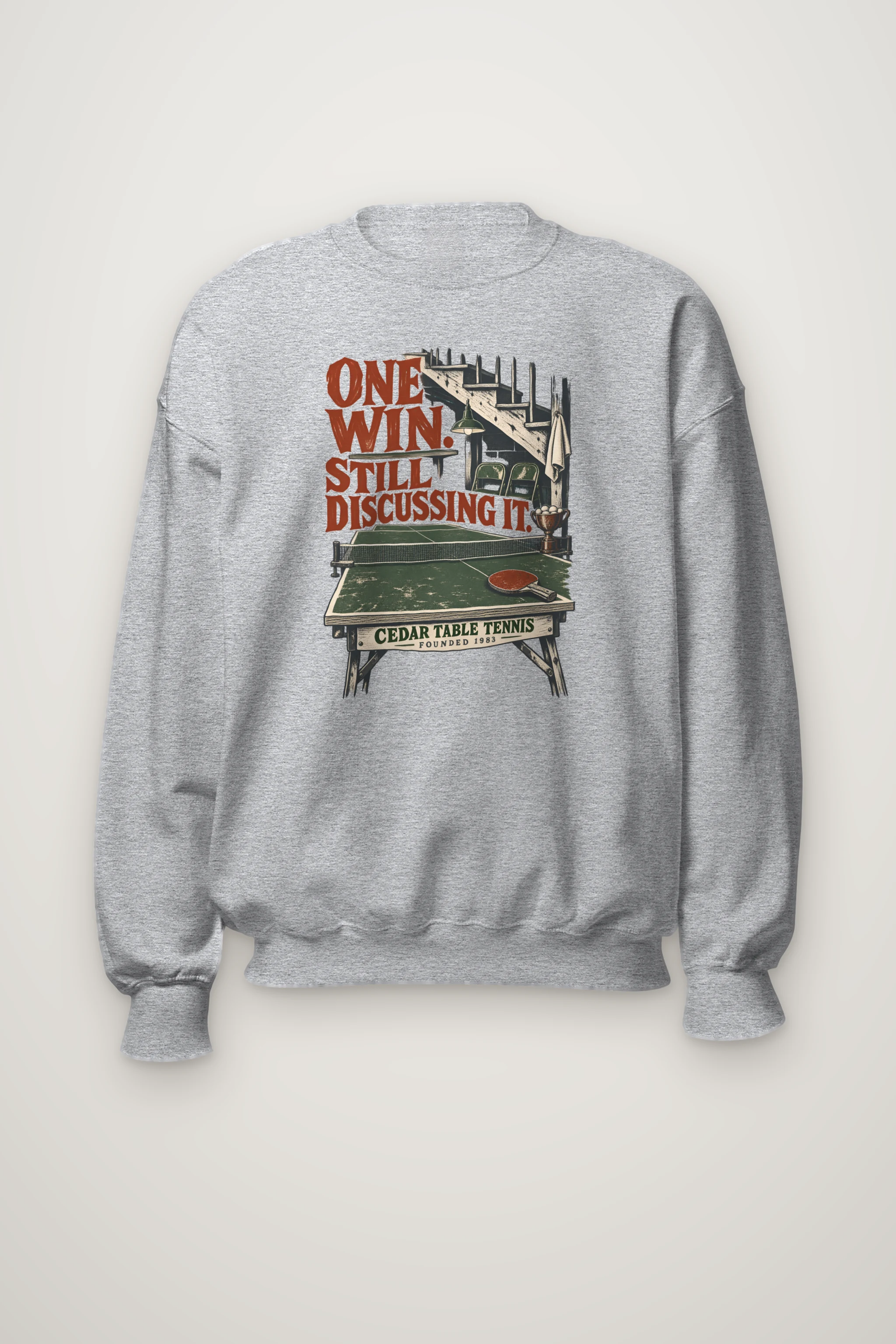 "One Win" Heavy Blend Unisex Crewneck Sweatshirt