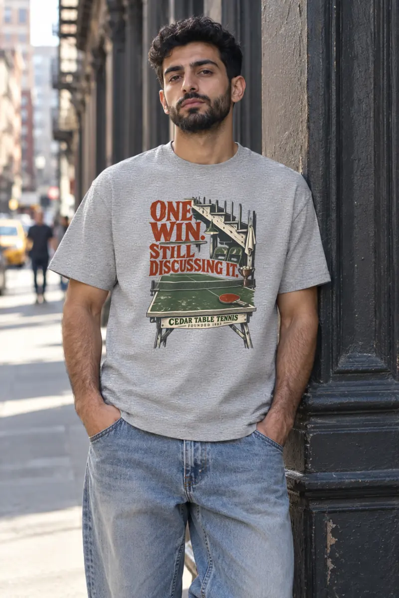 "One Win Still Discussing It" Heavyweight Unisex Crewneck T-shirt