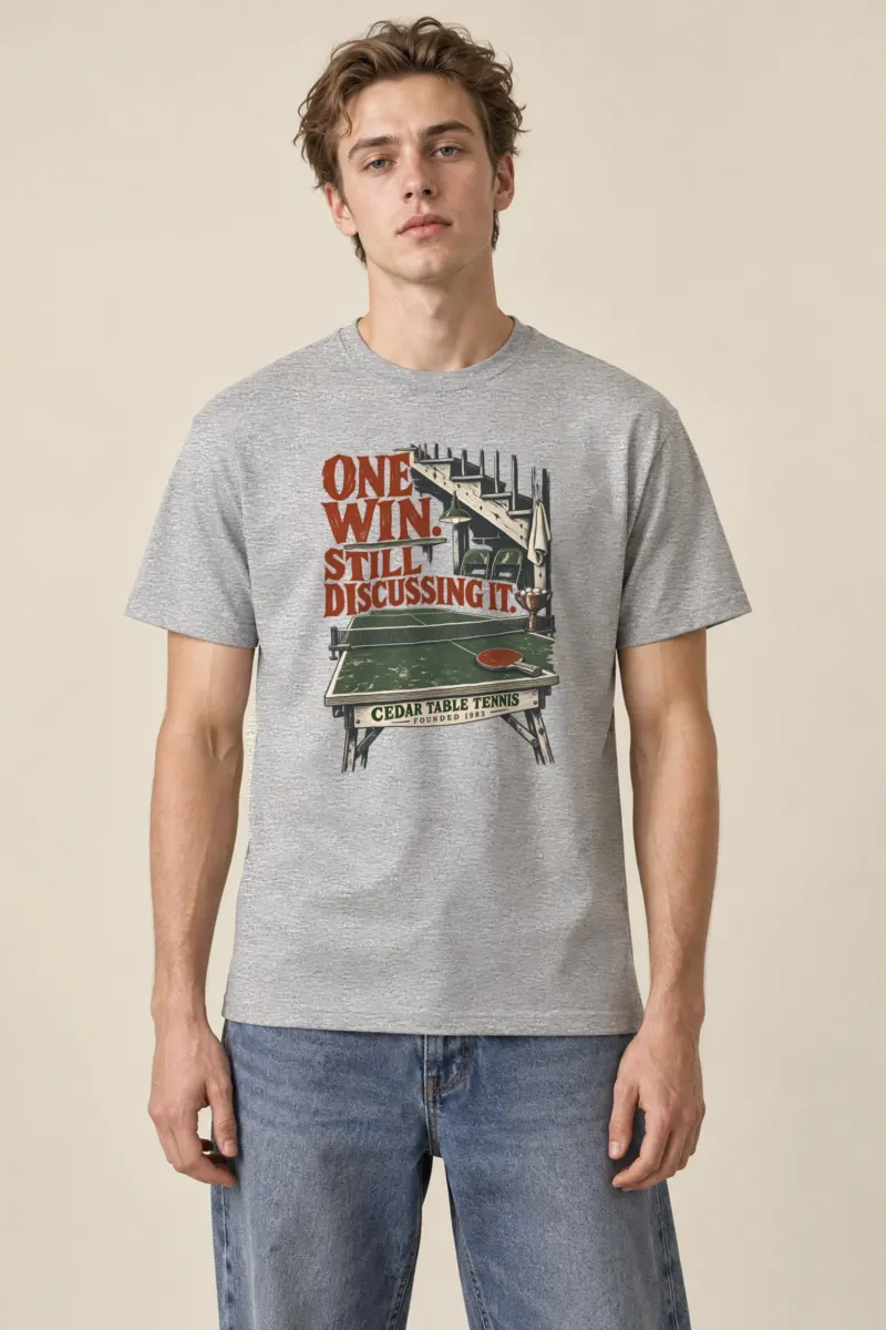 "One Win Still Discussing It" Heavyweight Unisex Crewneck T-shirt