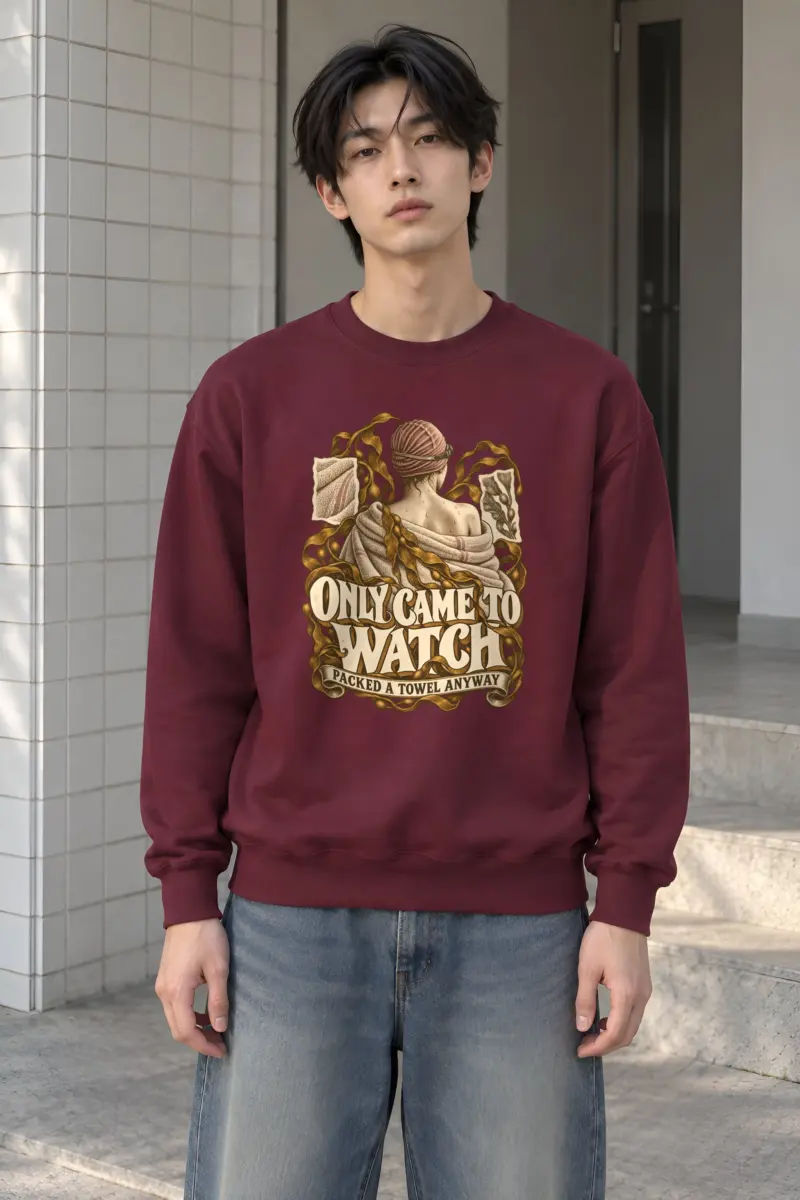 "Only Came to Watch" Heavy Blend Unisex Crewneck Sweatshirt