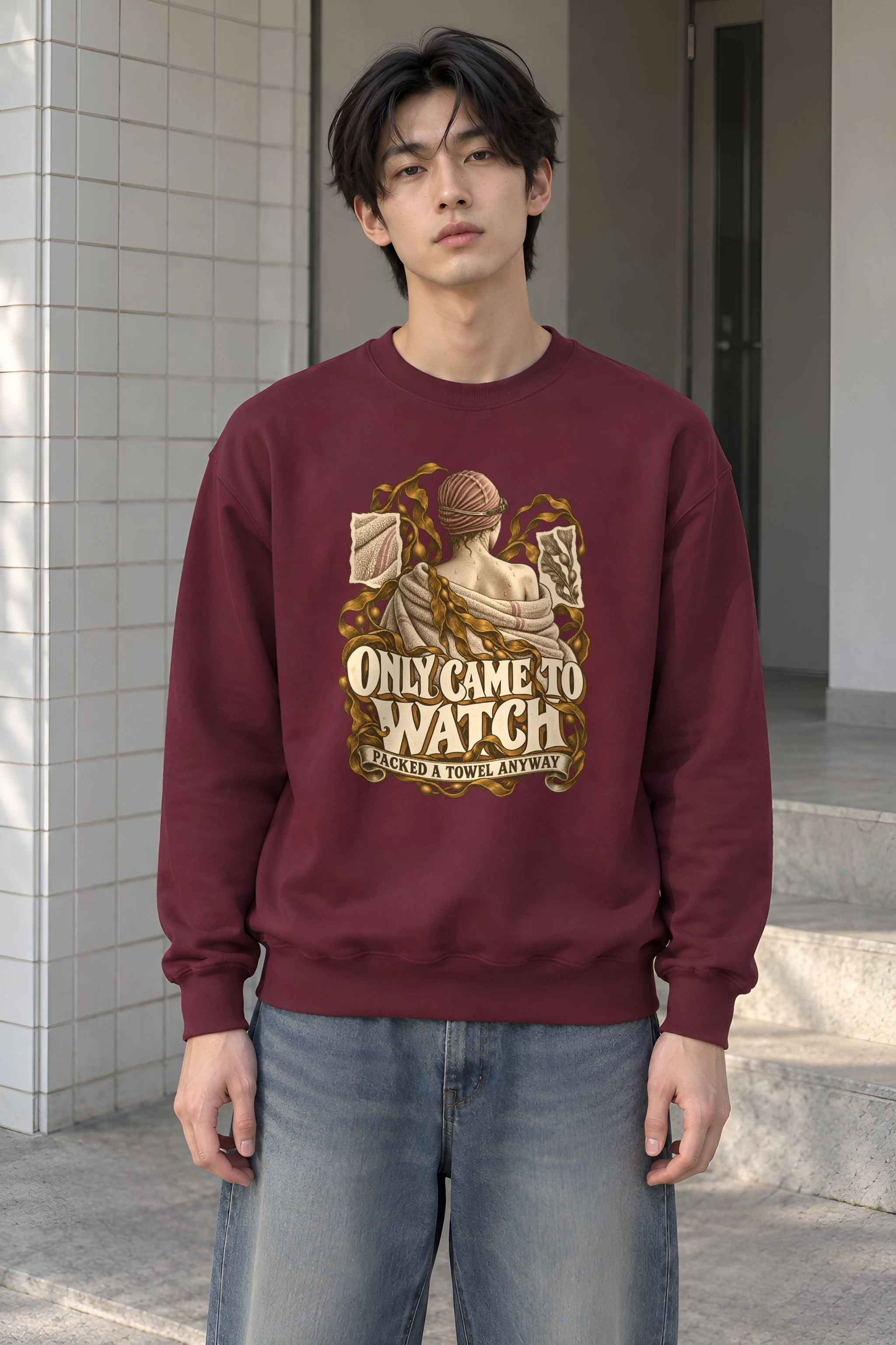 "Only Came to Watch" Heavy Blend Unisex Crewneck Sweatshirt