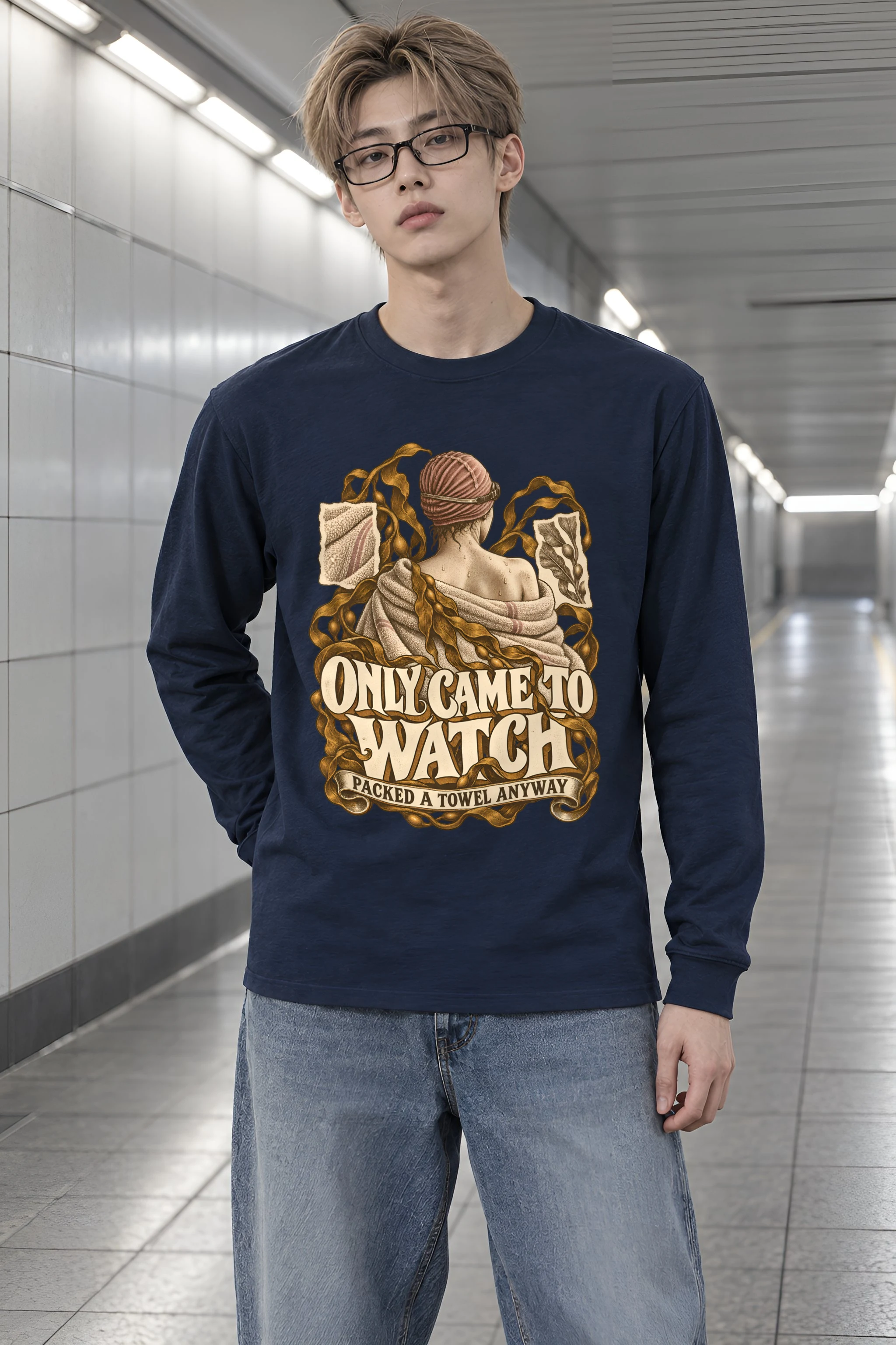 "Only Came to Watch" Unisex Longsleeve T-shirt